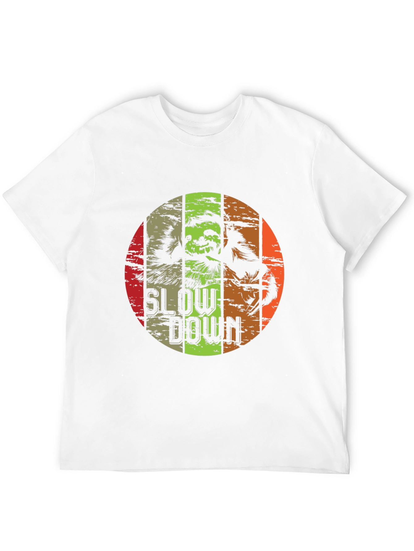 Slow Down Sloth Graphic Tee - Relaxed Fit