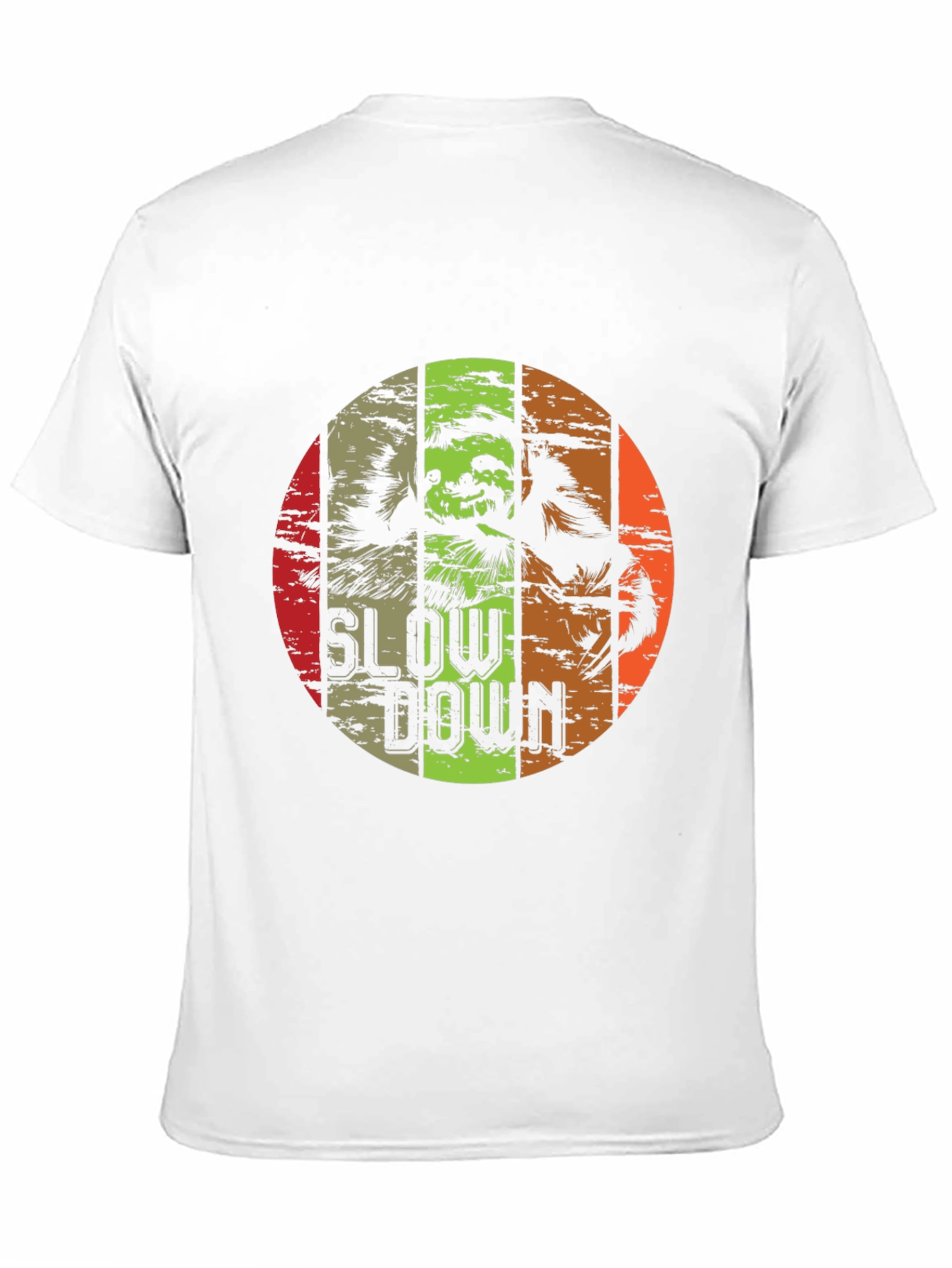 Slow Down Sloth Graphic Tee - Relaxed Fit