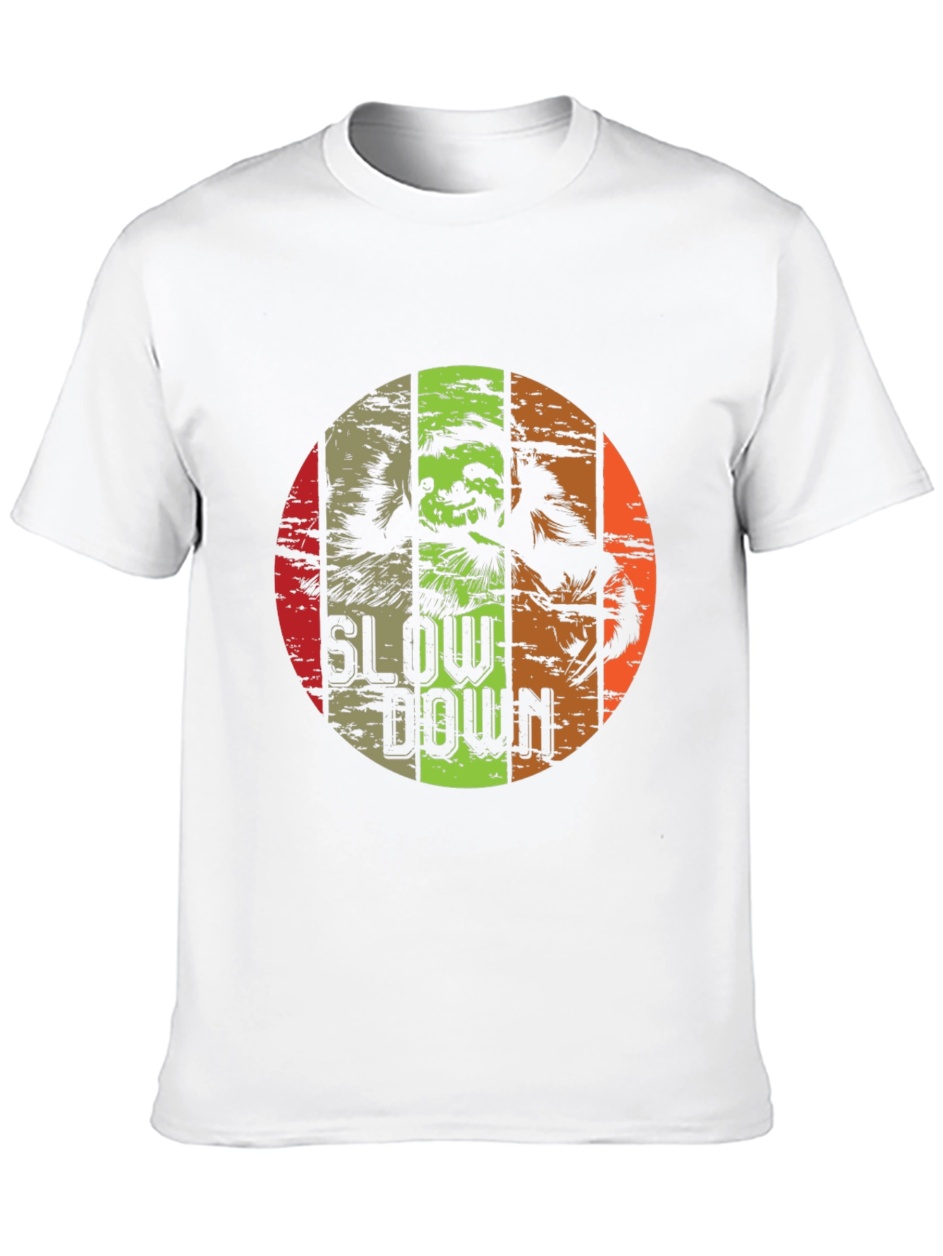Slow Down Sloth Graphic Tee - Relaxed Fit
