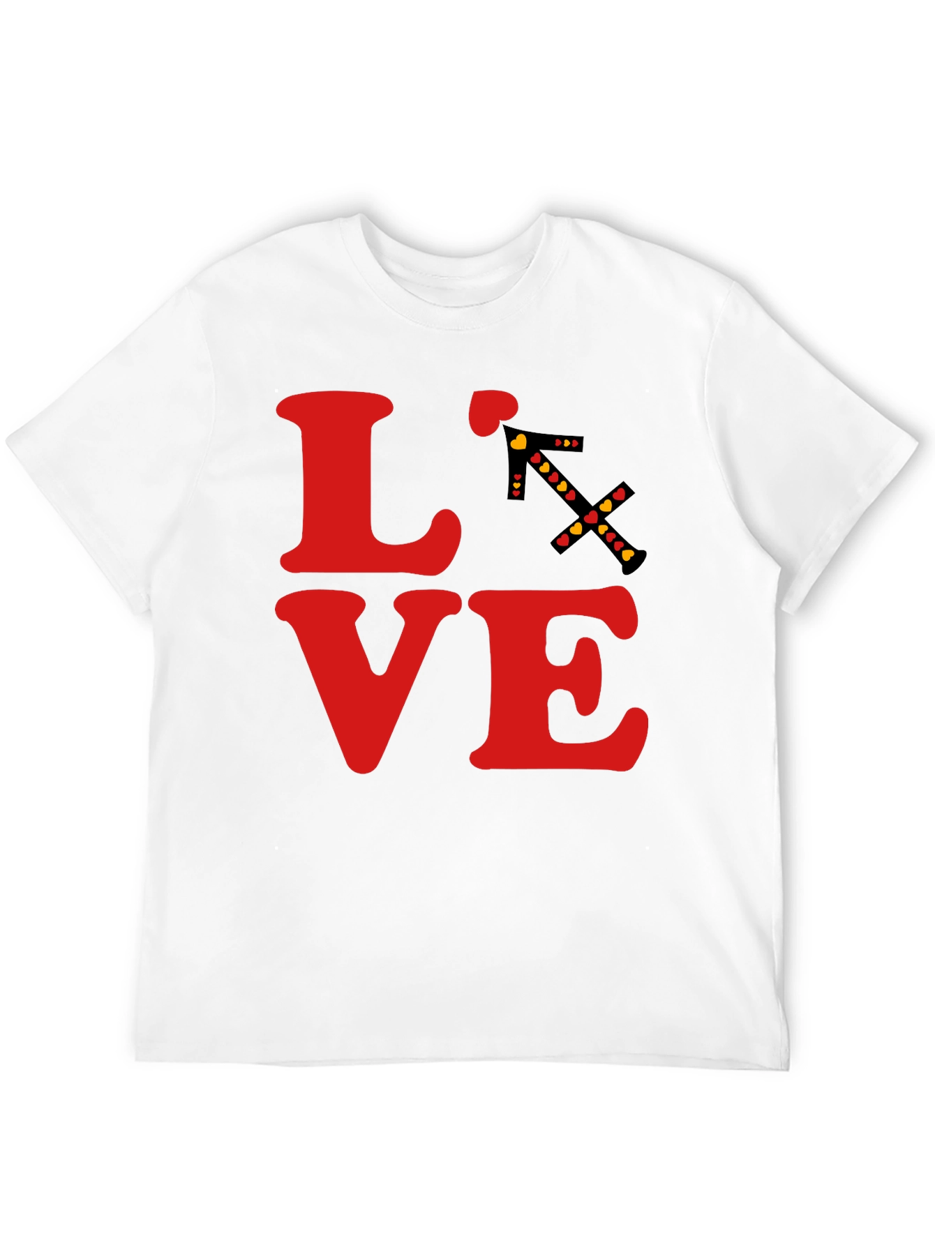 LOVE T-Shirt - Sagittarius Arrow Heart Design