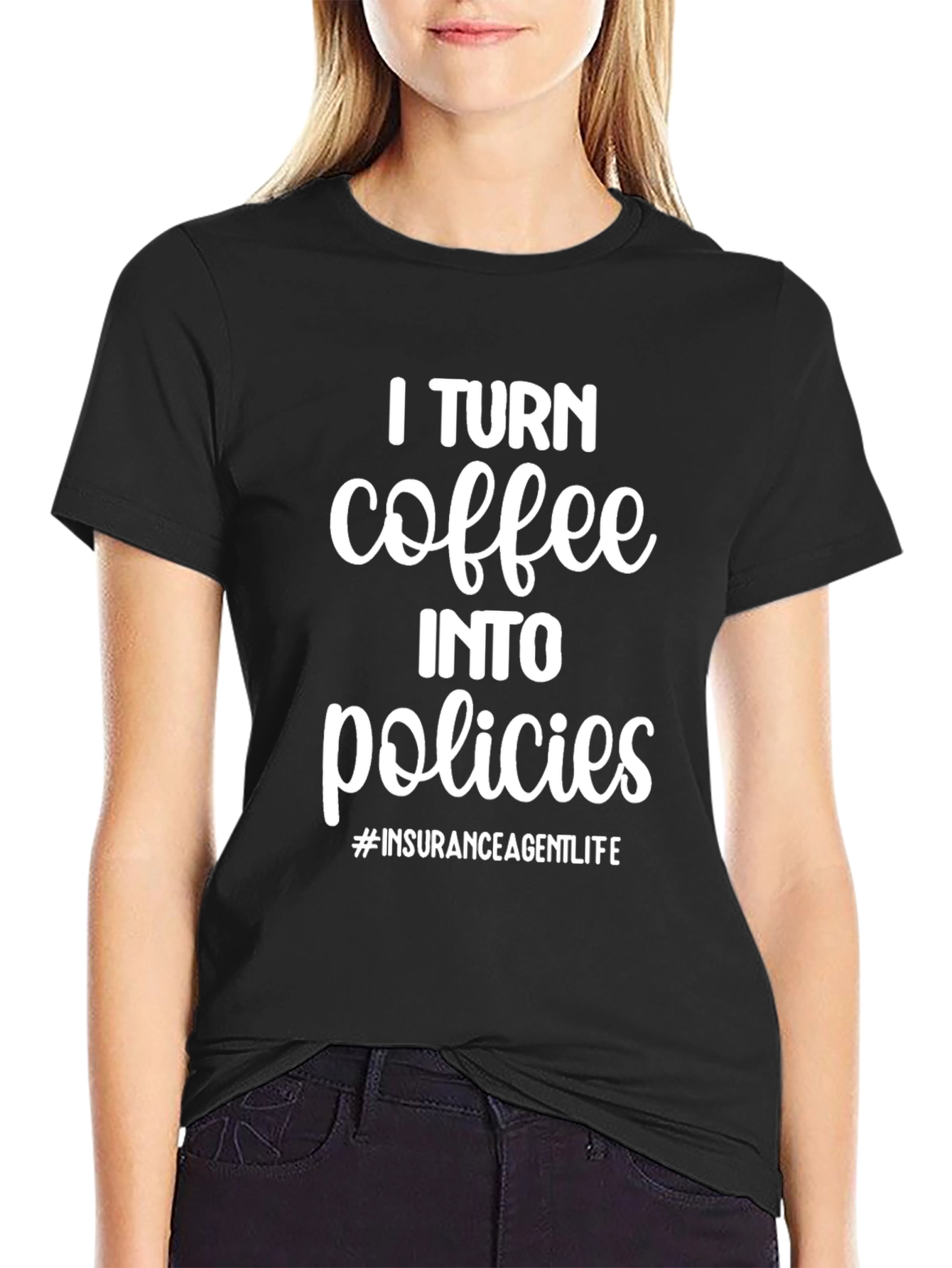 Coffee Into Policies Graphic T-Shirt