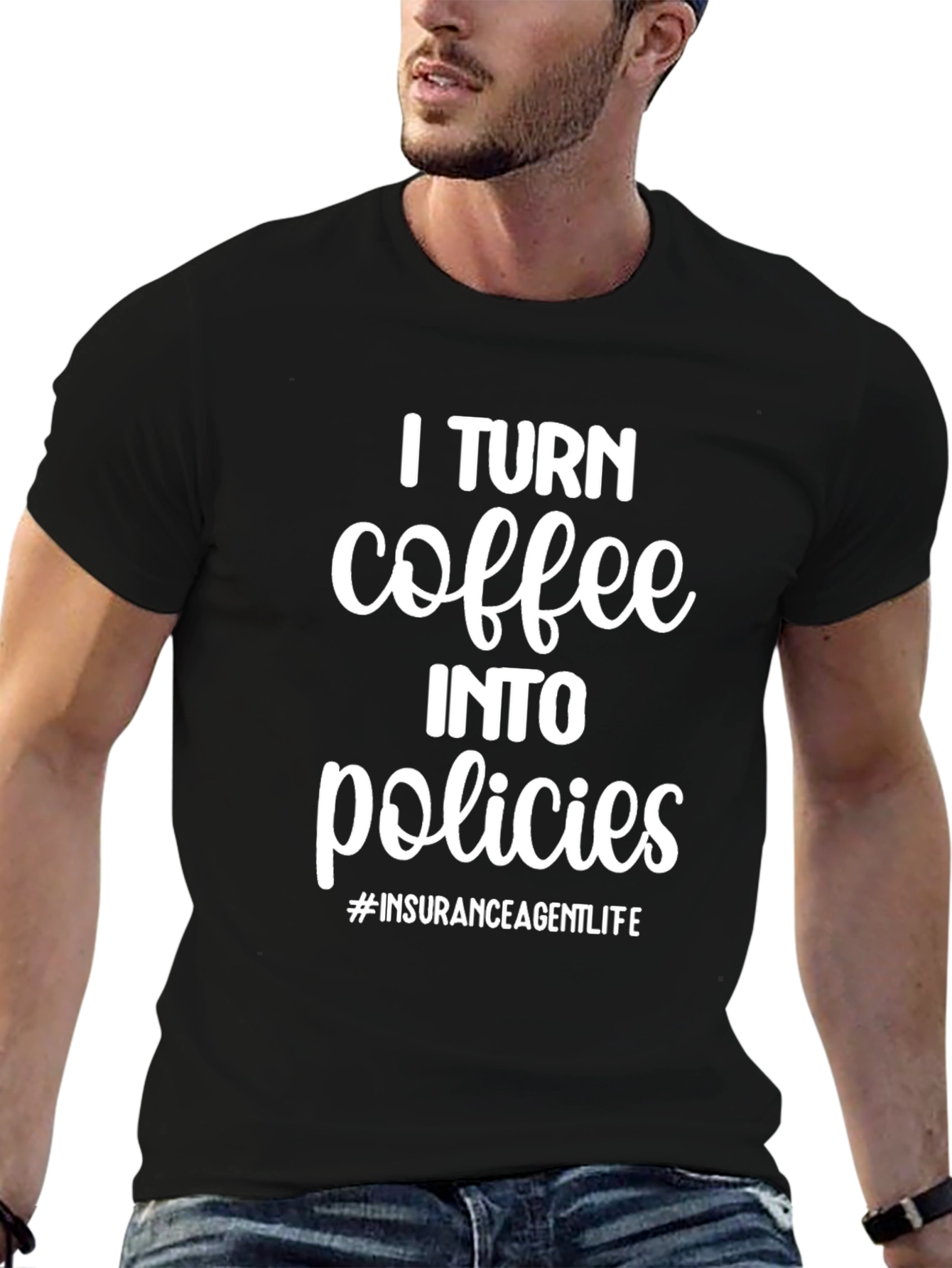 Coffee Into Policies Graphic T-Shirt