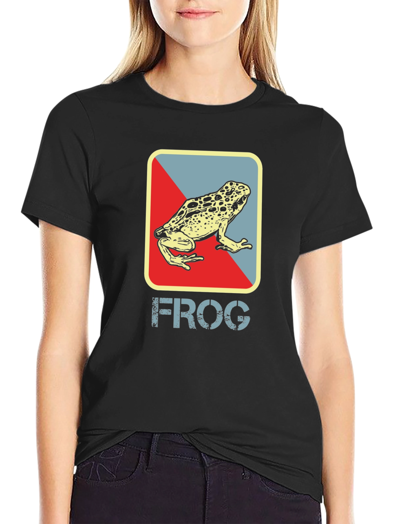 Retro Frog Graphic T-Shirt - Cool Casual Tee
