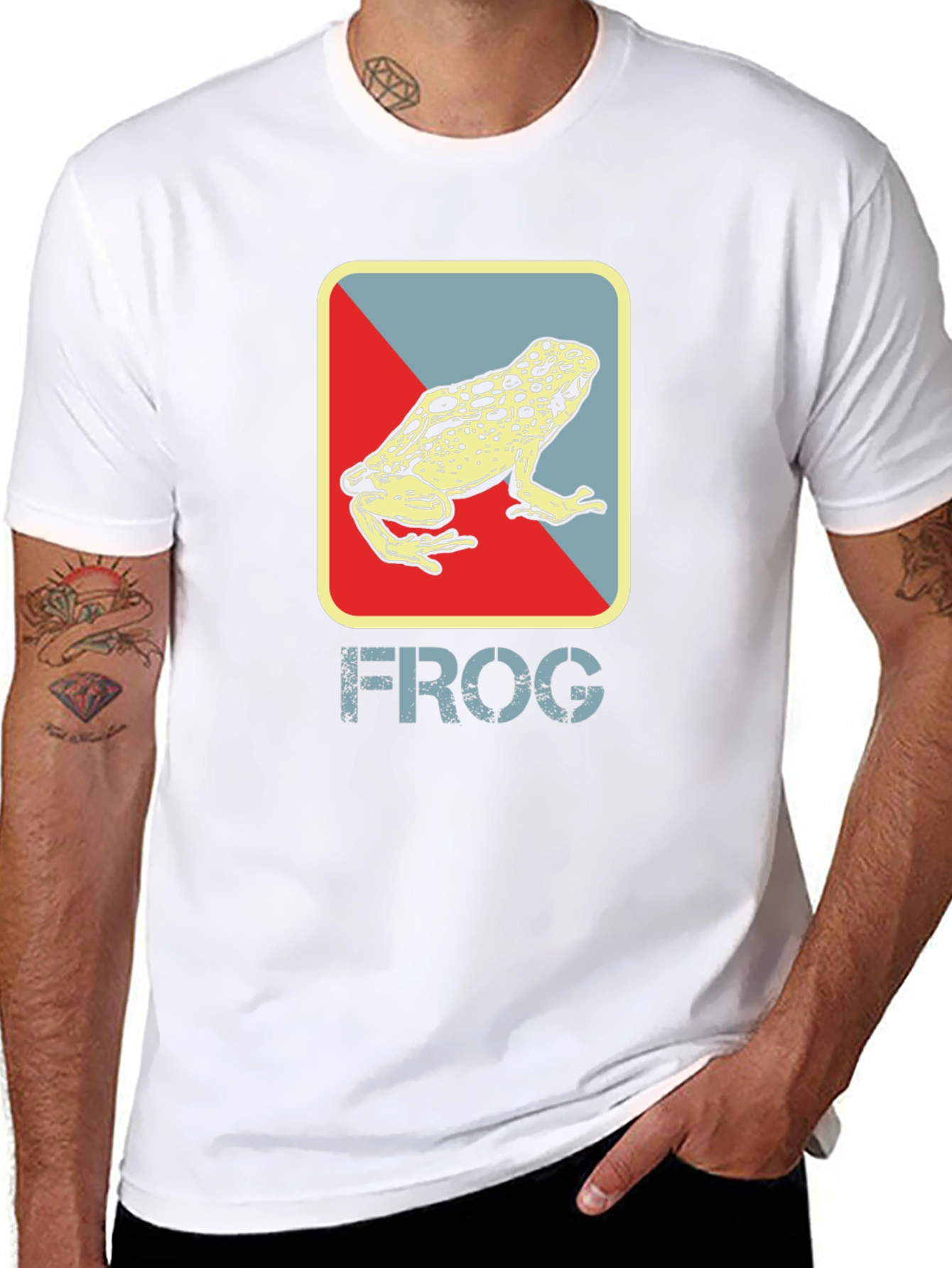 Retro Frog Graphic T-Shirt - Cool Casual Tee