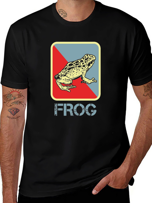 Retro Frog Graphic T-Shirt - Cool Casual Tee