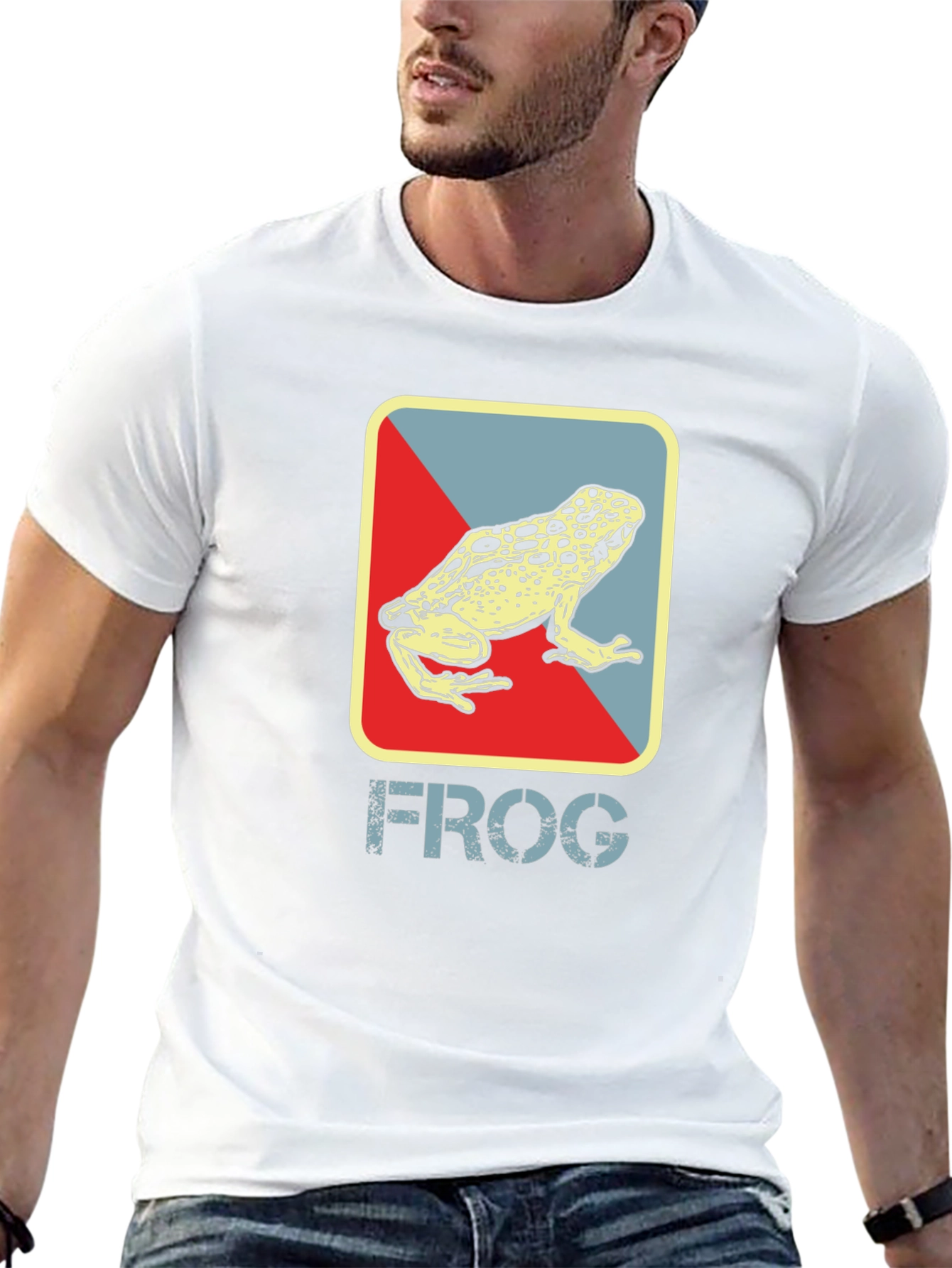Retro Frog Graphic T-Shirt - Cool Casual Tee