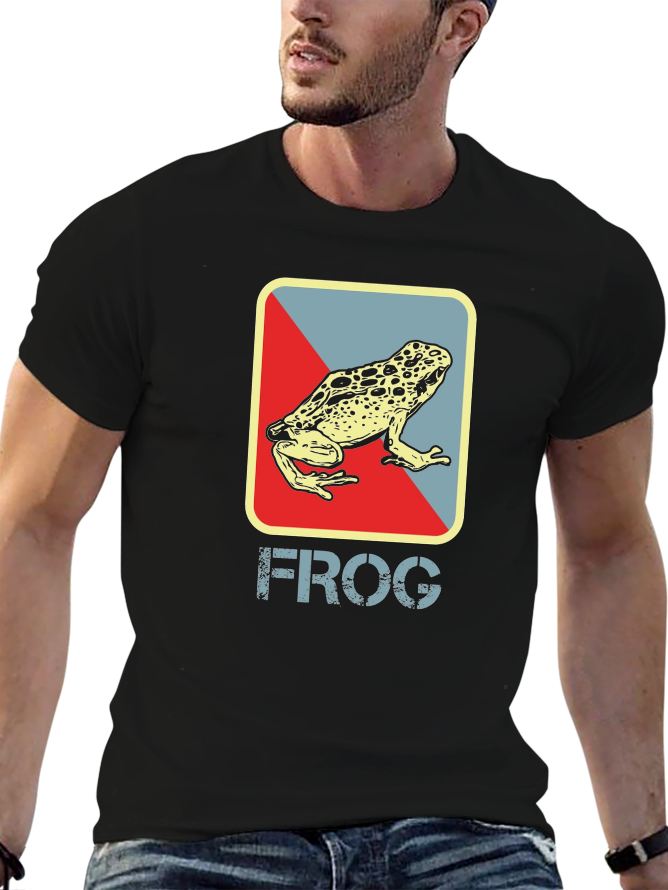 Retro Frog Graphic T-Shirt - Cool Casual Tee