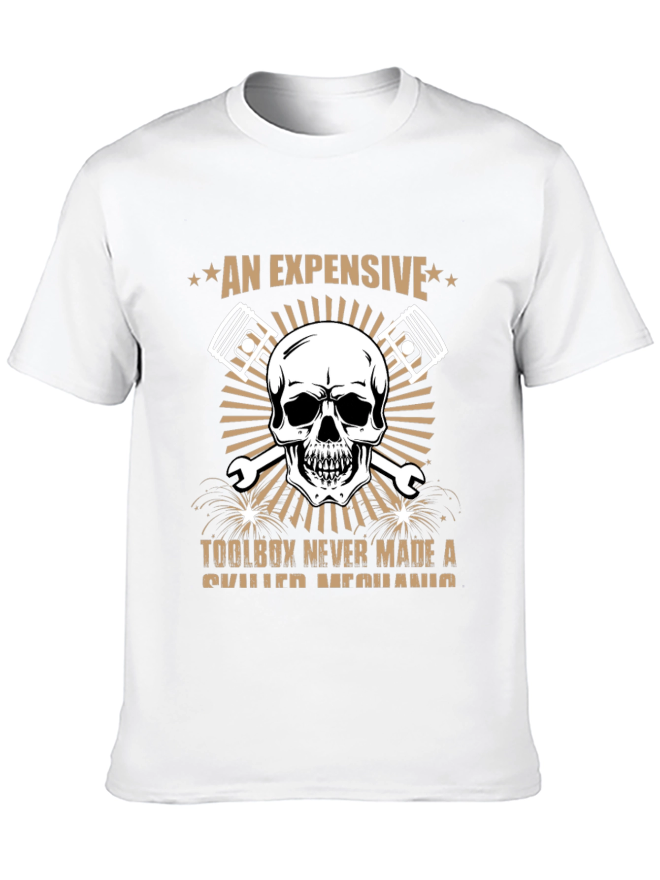 Expensive Toolbox Skull Mechanic T-Shirt