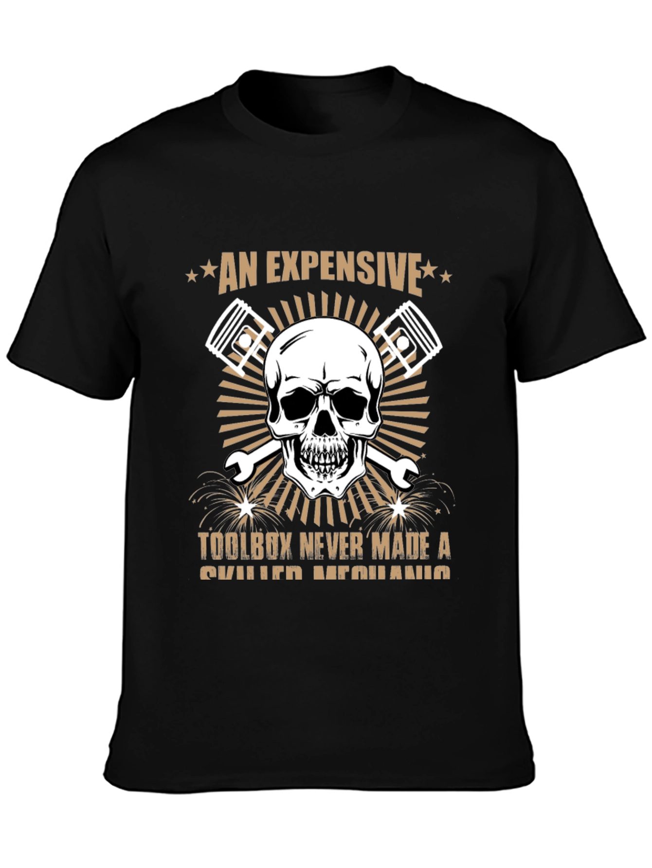 Expensive Toolbox Skull Mechanic T-Shirt