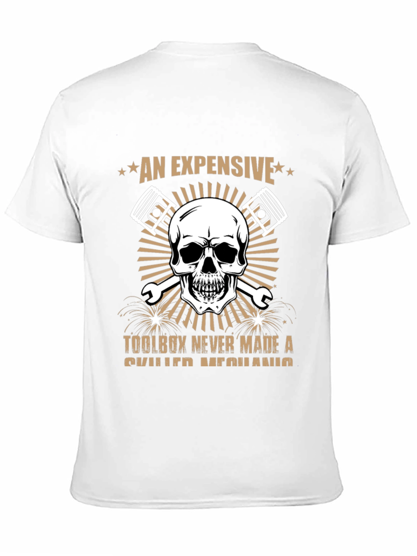 Expensive Toolbox Skull Mechanic T-Shirt