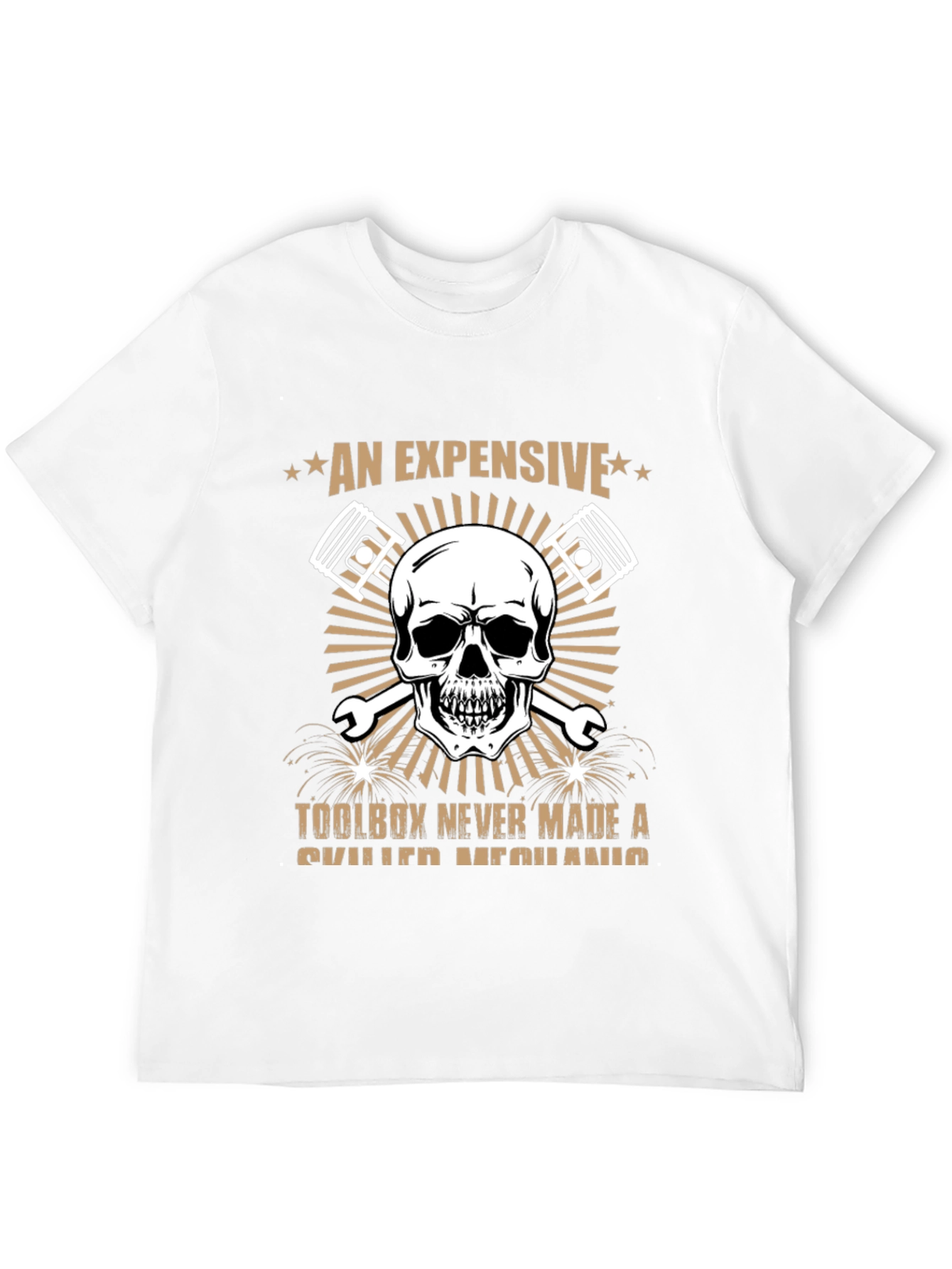 Expensive Toolbox Skull Mechanic T-Shirt