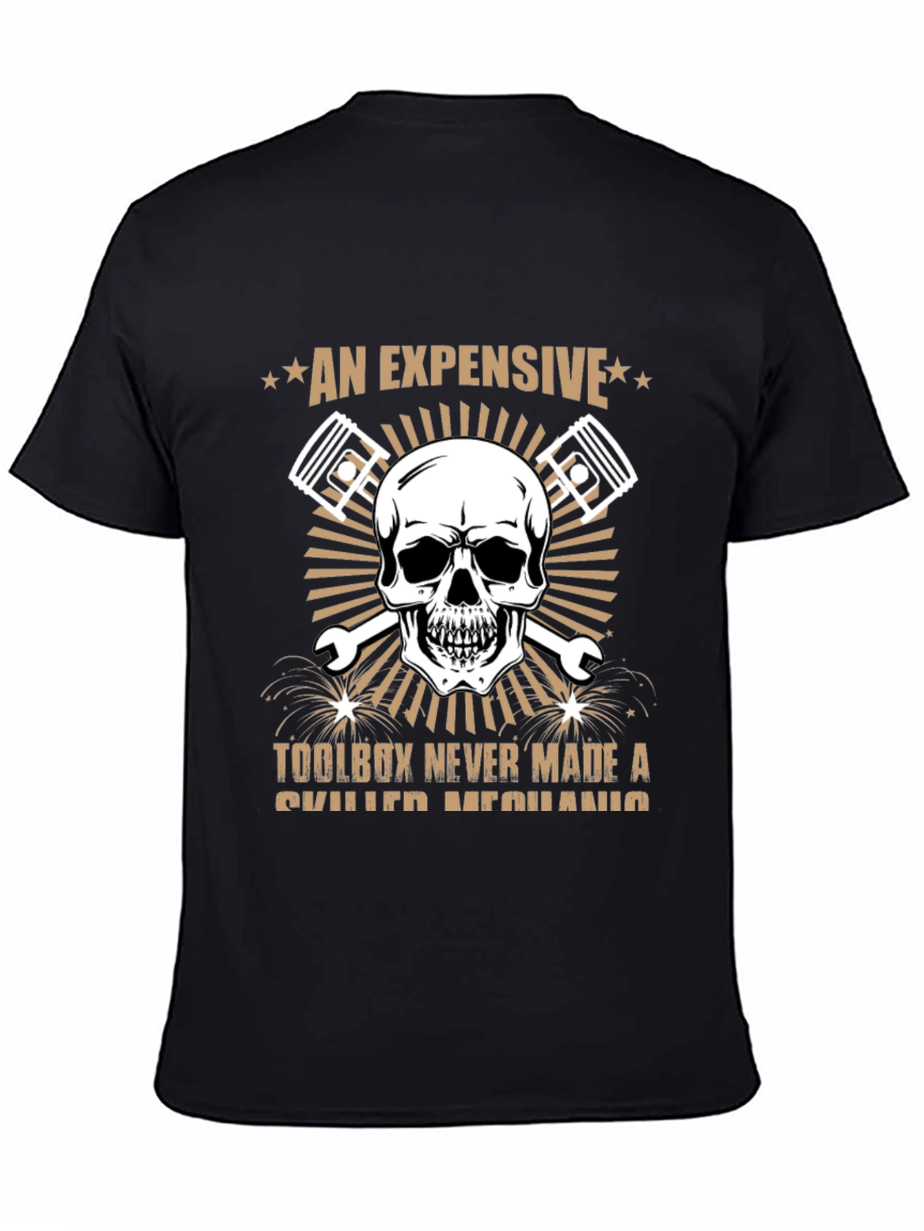 Expensive Toolbox Skull Mechanic T-Shirt