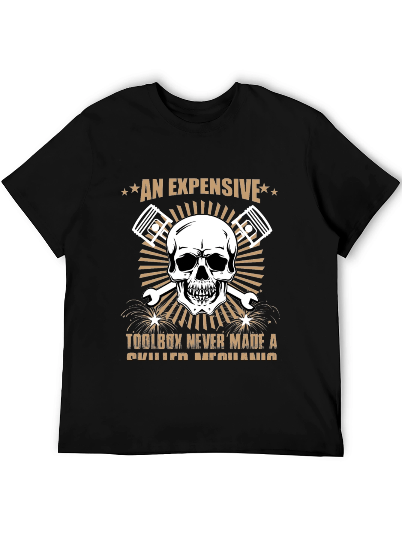 Expensive Toolbox Skull Mechanic T-Shirt