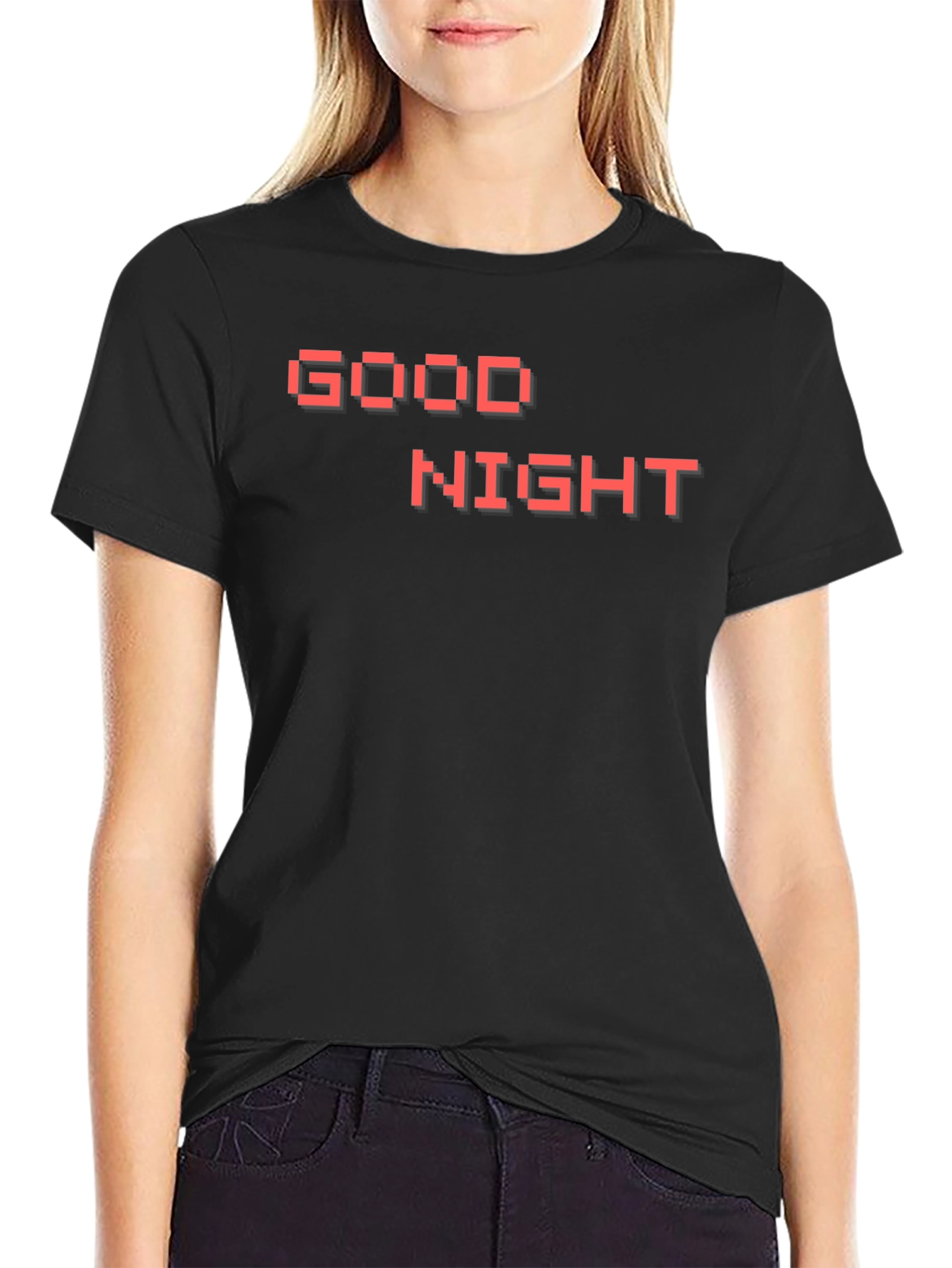 Good Night Graphic Tee - Black