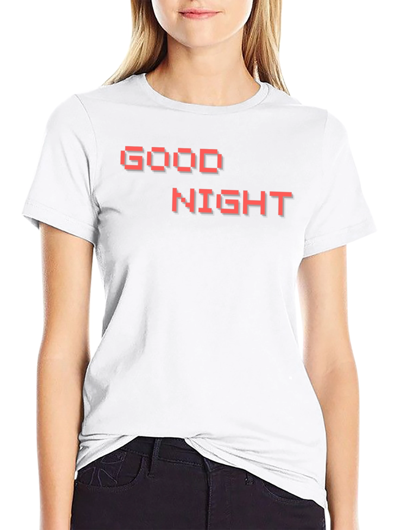 Good Night Graphic Tee - Black
