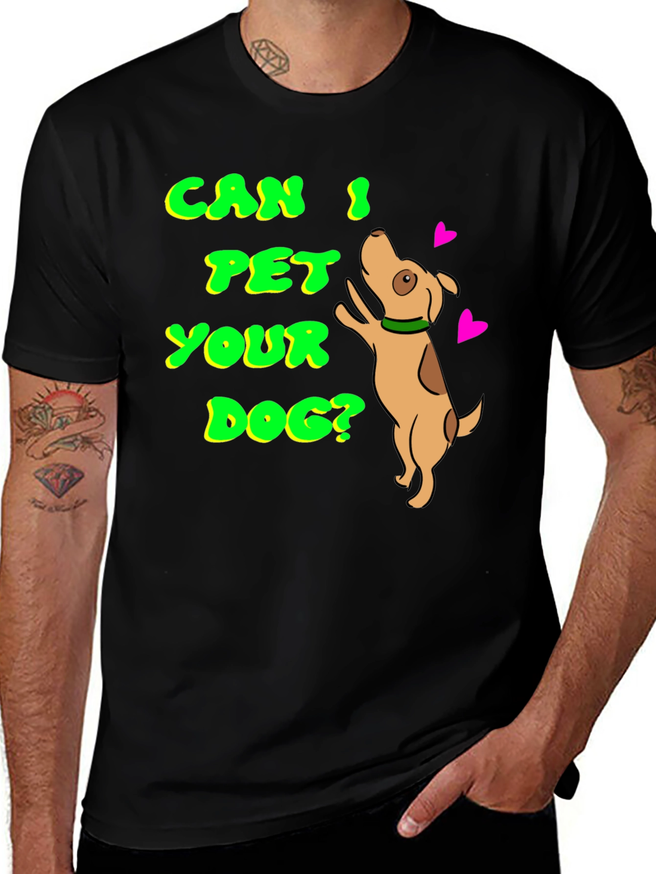 Can I Pet Your Dog T-Shirt Pet Lover Tee