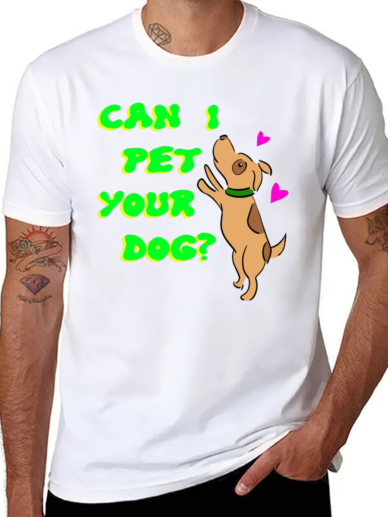 Can I Pet Your Dog T-Shirt Pet Lover Tee