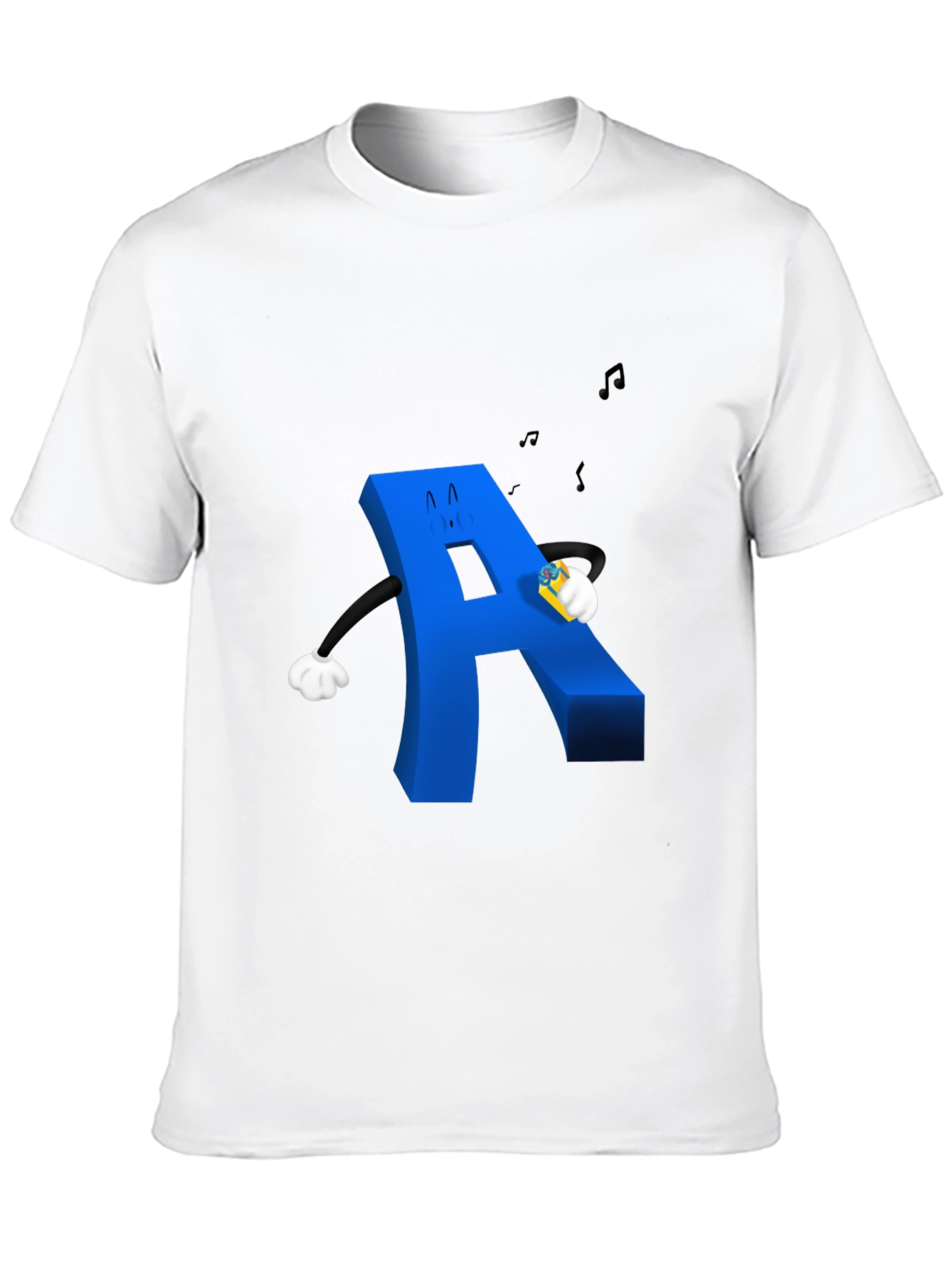 Cartoon Letter A T-Shirt - Fun Graphic Tee