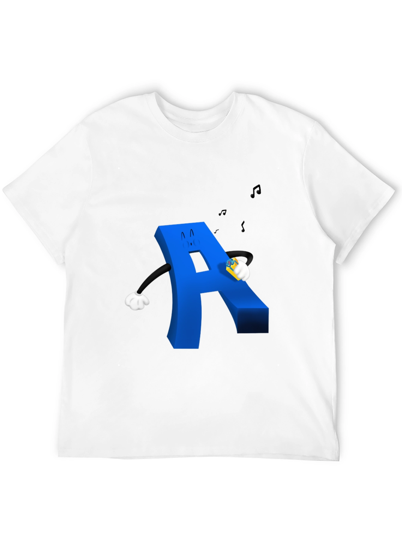 Cartoon Letter A T-Shirt - Fun Graphic Tee