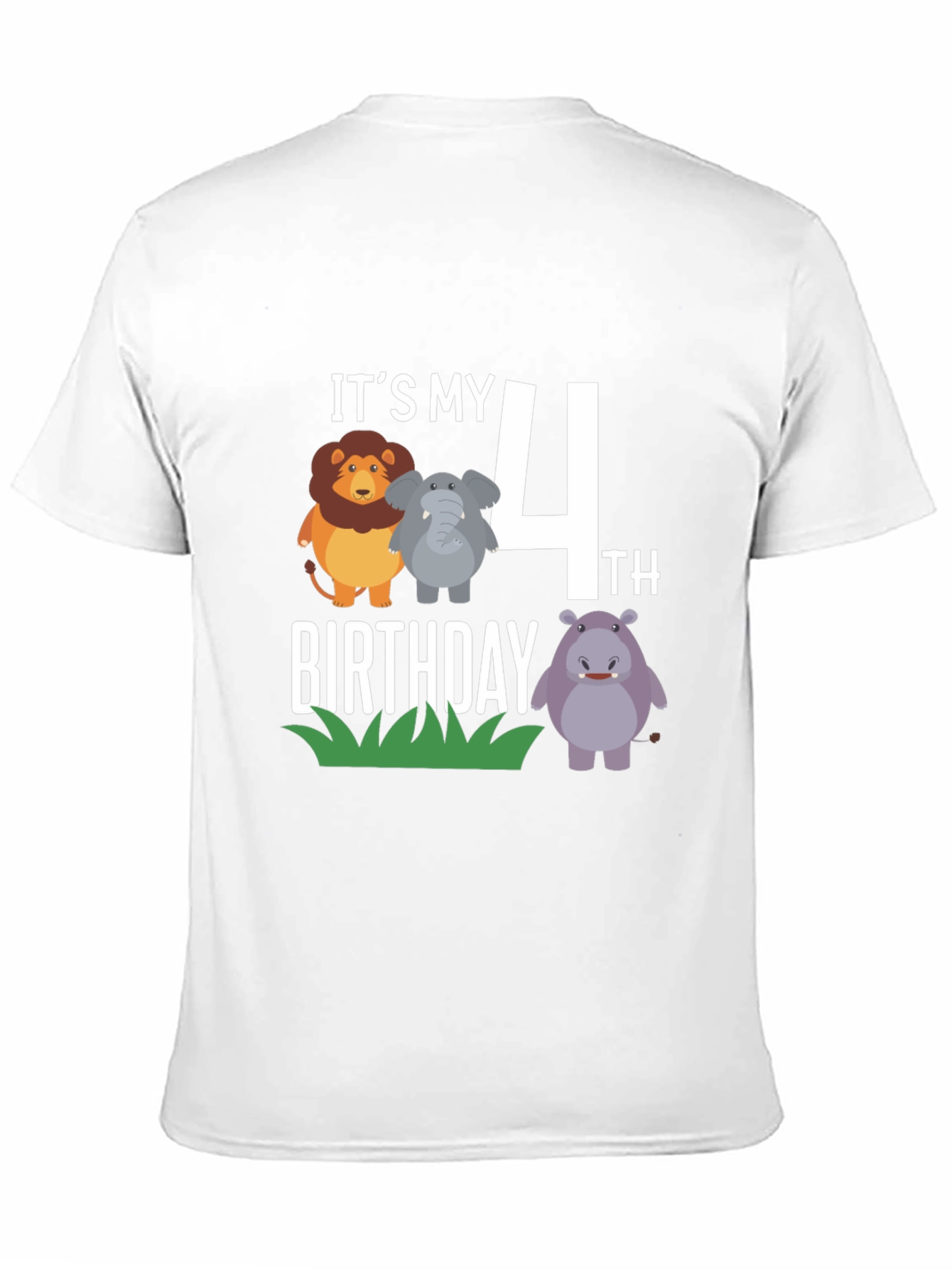 Its My 4th Birthday Safari Animal Shirt