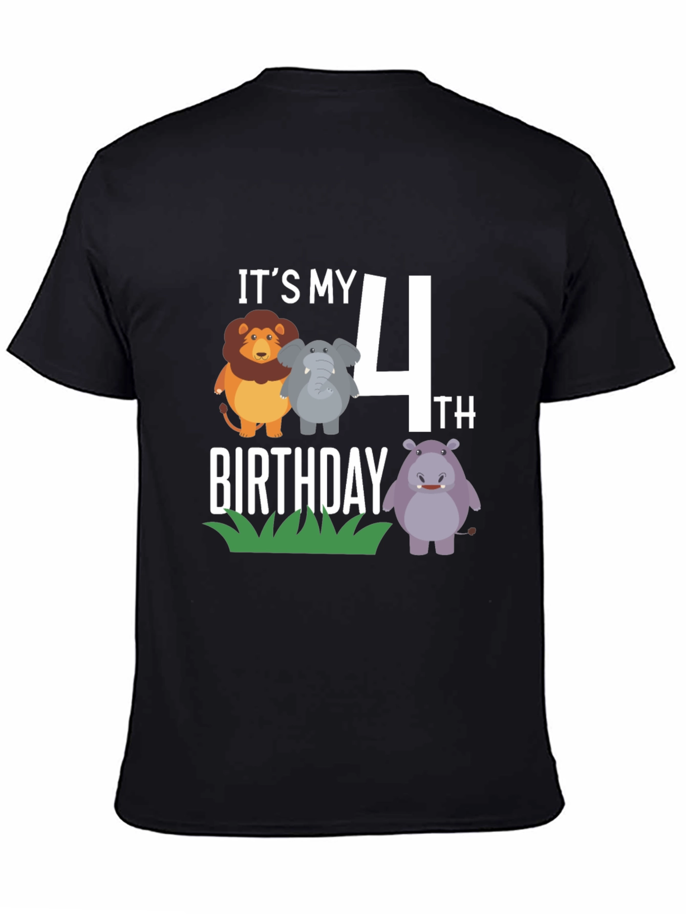 Its My 4th Birthday Safari Animal Shirt