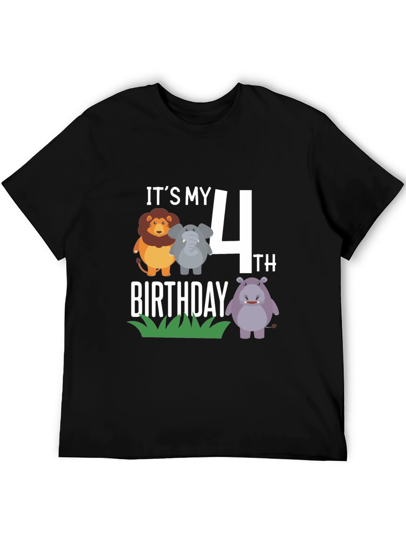 Its My 4th Birthday Safari Animal Shirt