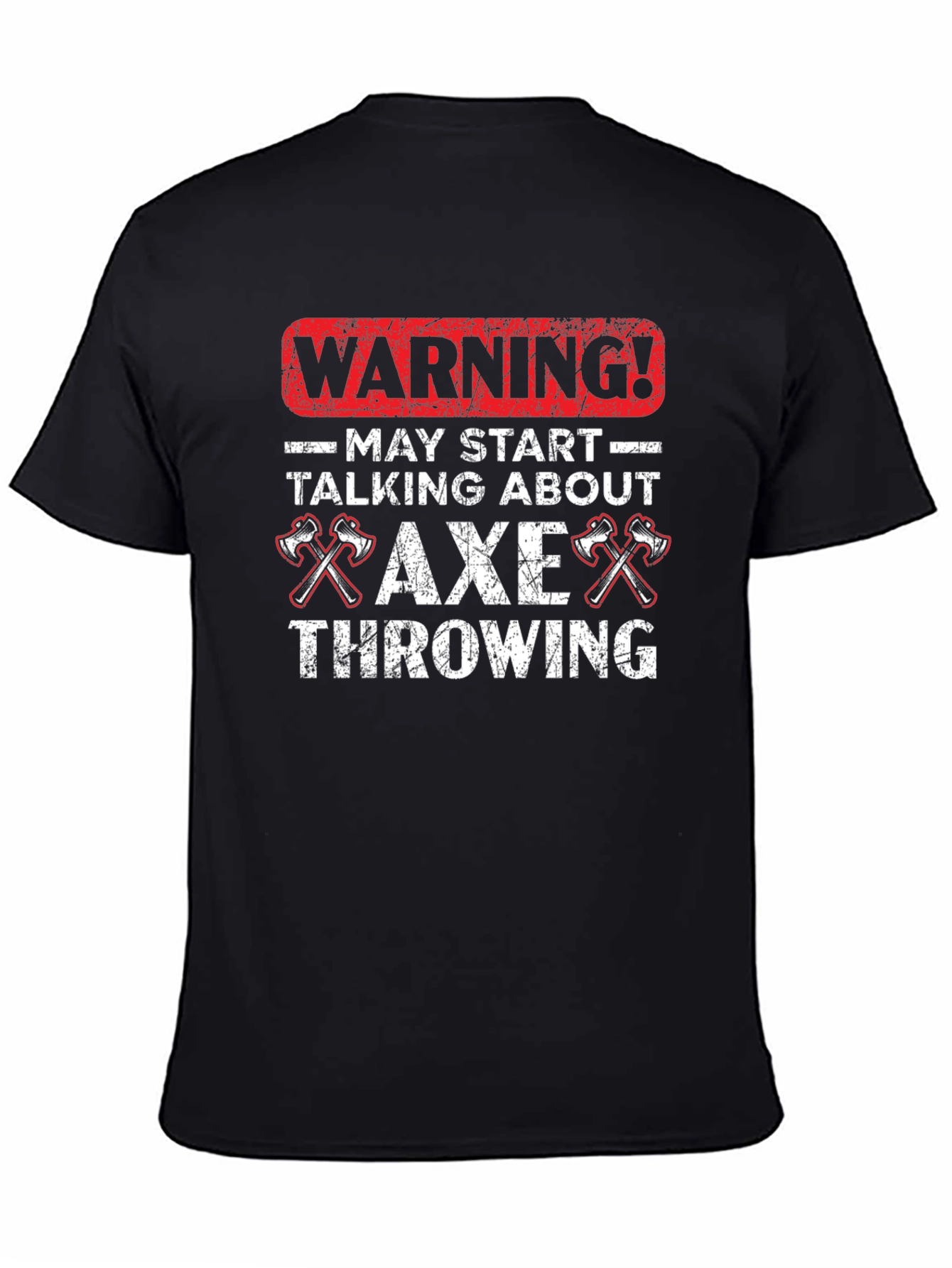 Axe Throwing Warning Graphic T-Shirt