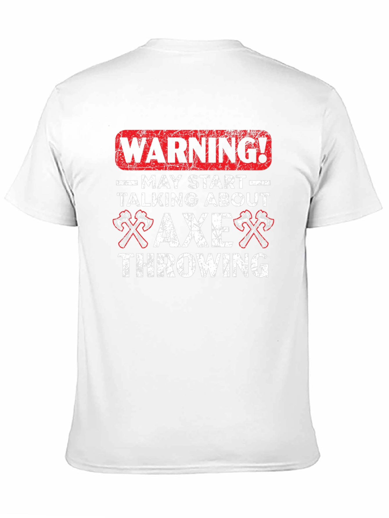 Axe Throwing Warning Graphic T-Shirt