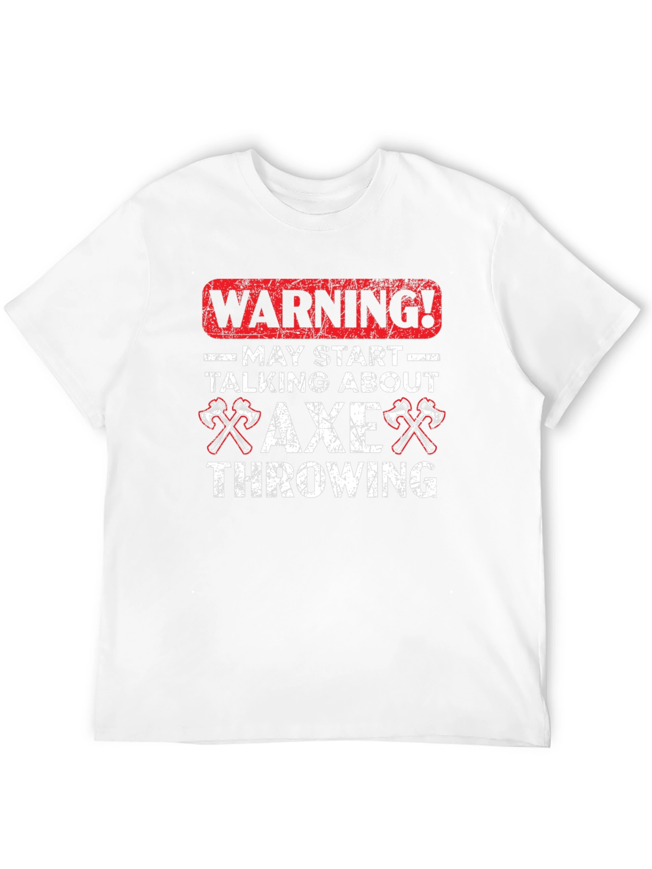Axe Throwing Warning Graphic T-Shirt