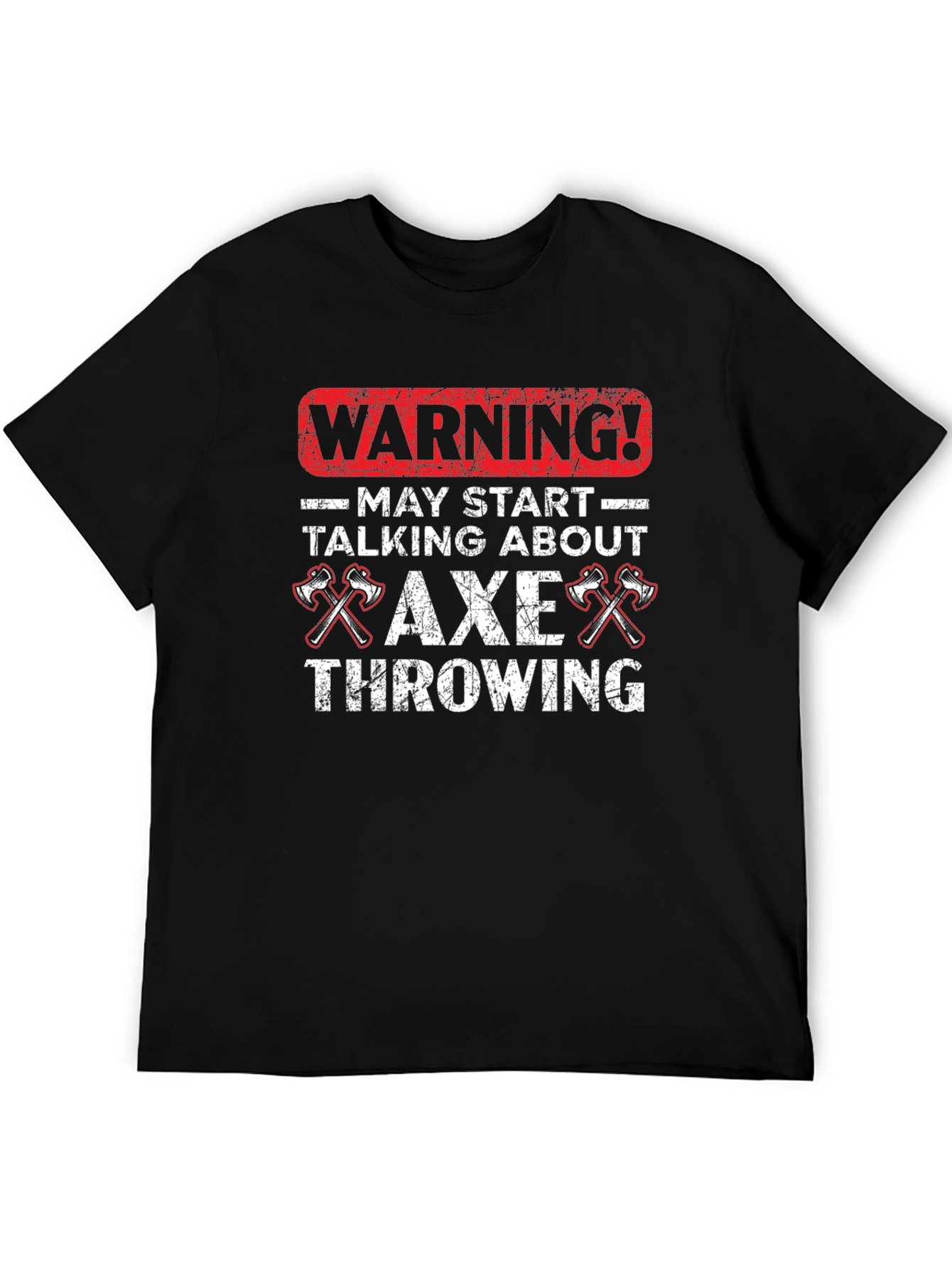 Axe Throwing Warning Graphic T-Shirt