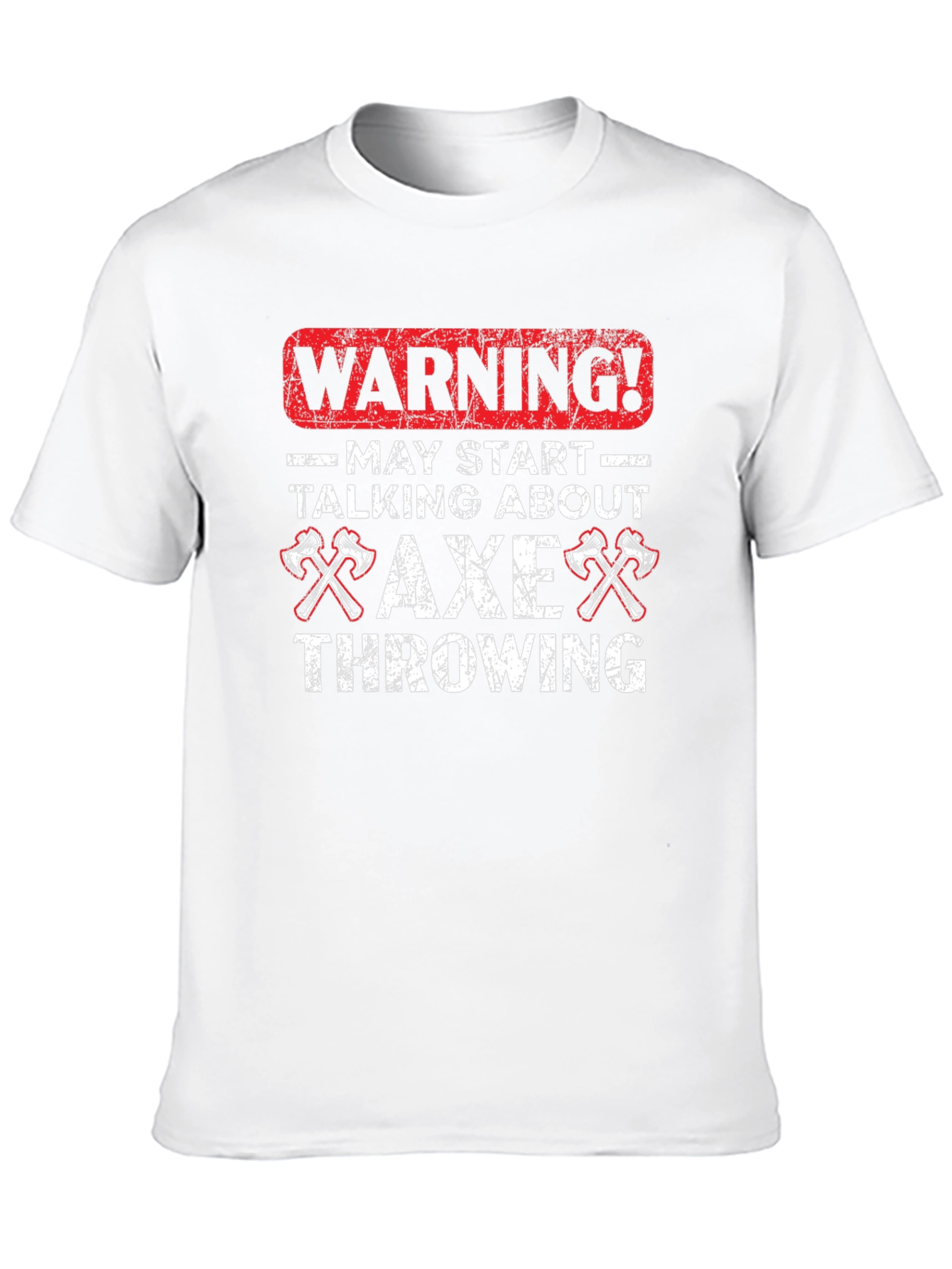 Axe Throwing Warning Graphic T-Shirt