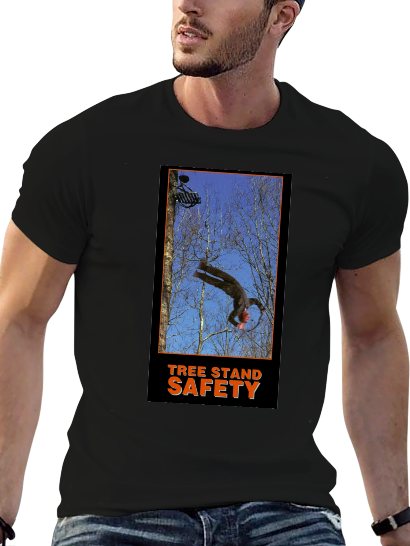 Tree Stand Safety T-Shirt - Funny Hunting Gift Tee