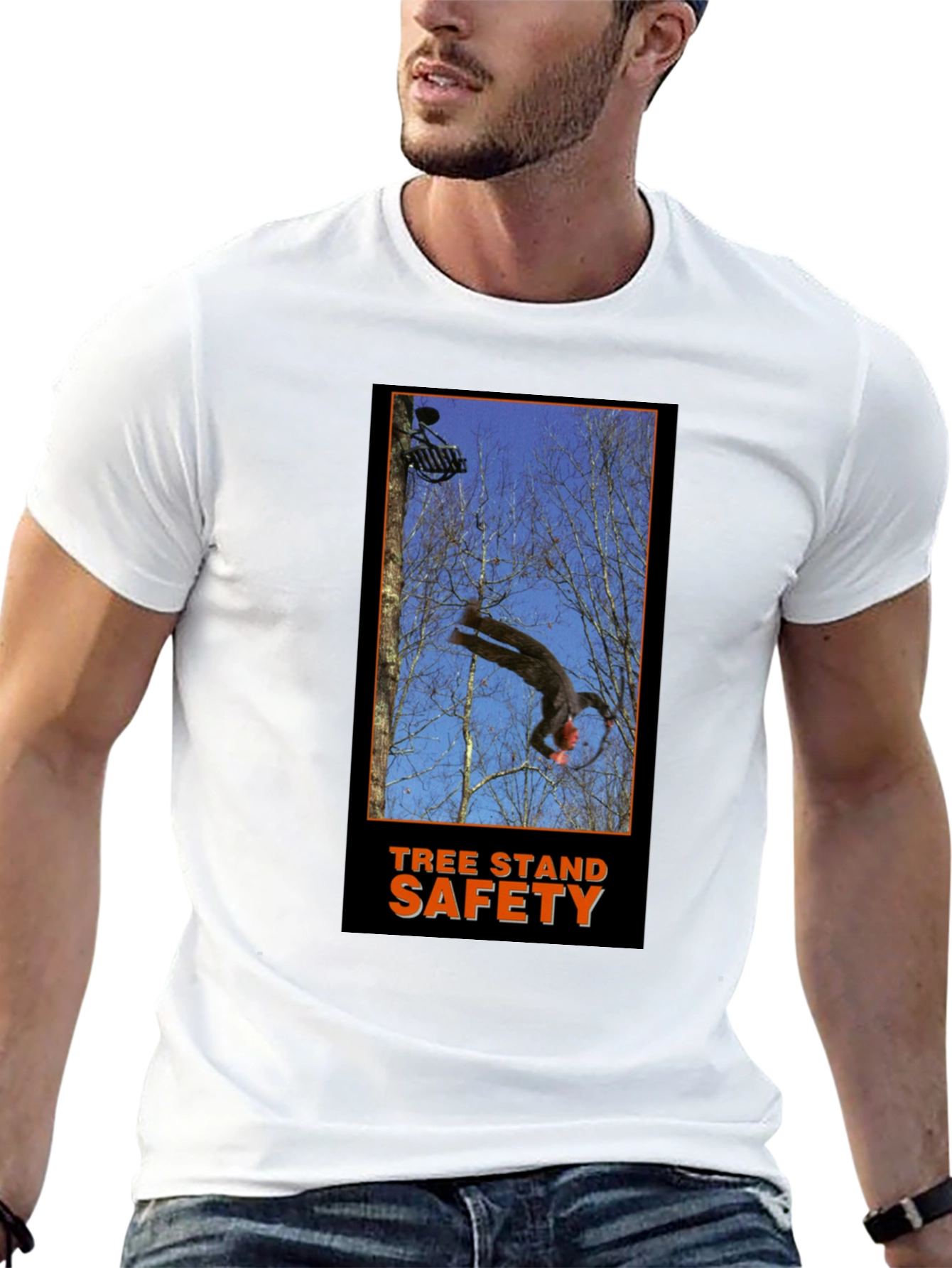 Tree Stand Safety T-Shirt - Funny Hunting Gift Tee