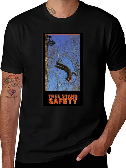 Tree Stand Safety T-Shirt - Funny Hunting Gift Tee