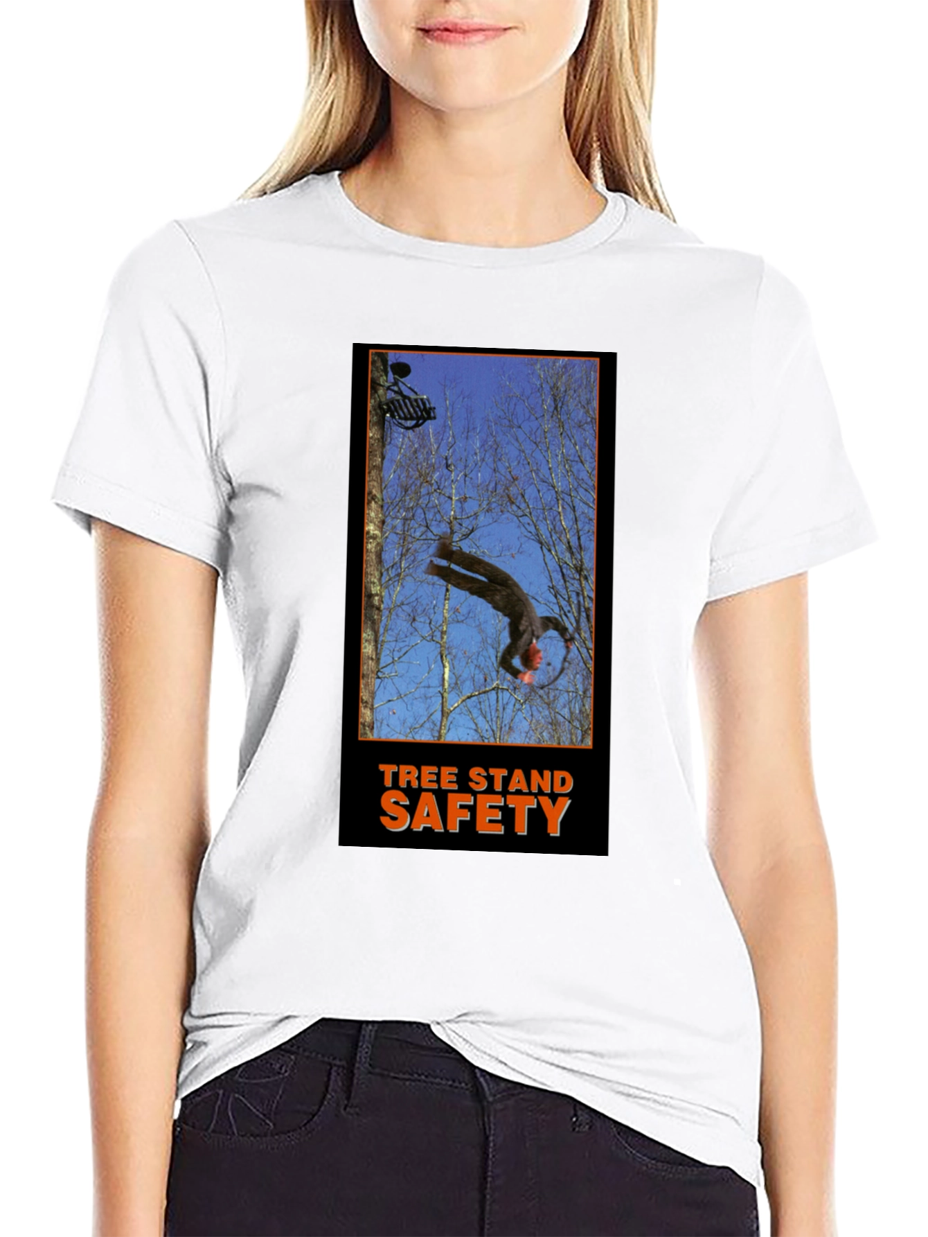Tree Stand Safety T-Shirt - Funny Hunting Gift Tee