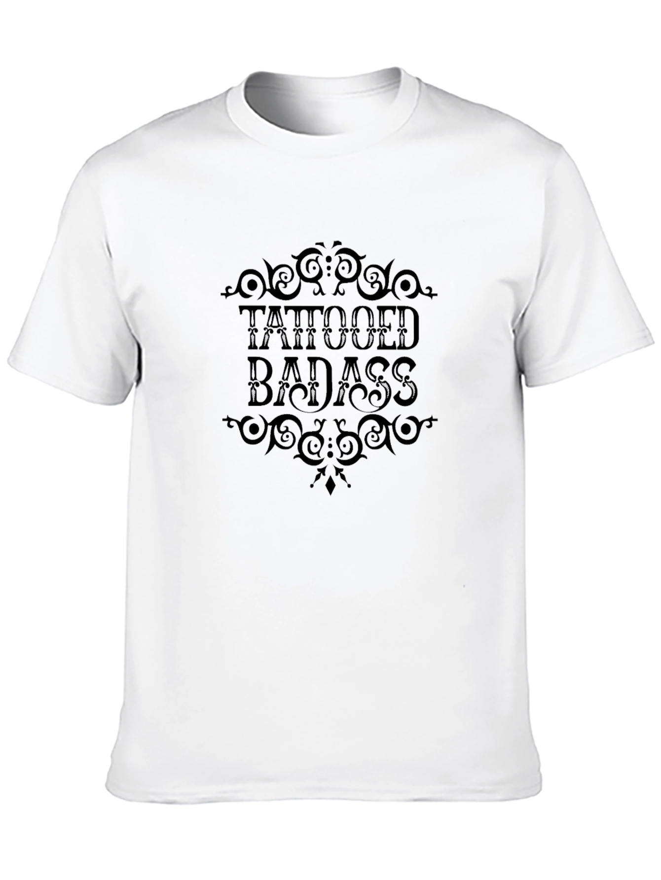 Tattooed Badass Black T-Shirt