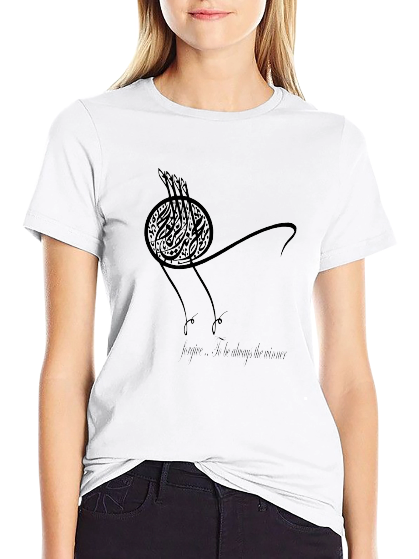 Abstract Graphic Tee - Mens Black T-Shirt