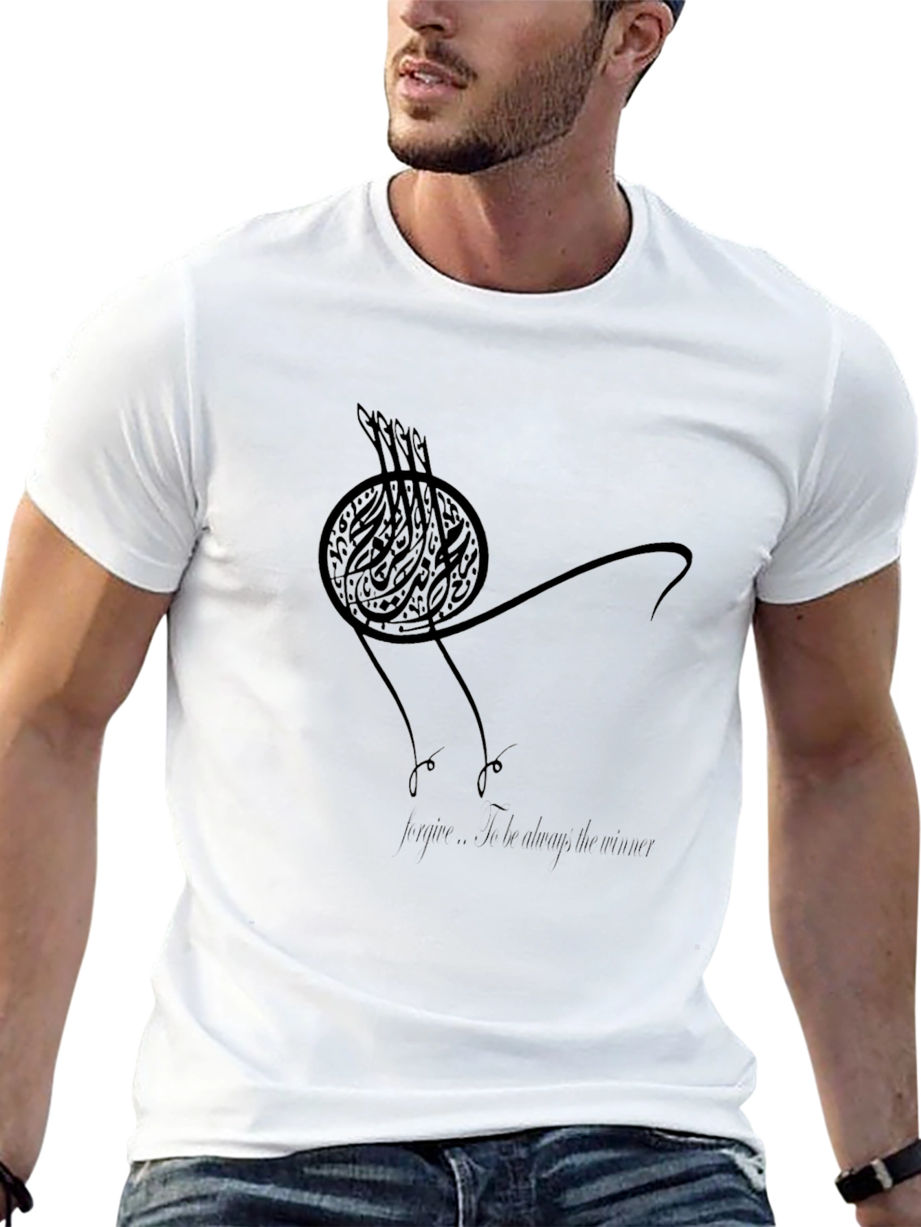 Abstract Graphic Tee - Mens Black T-Shirt