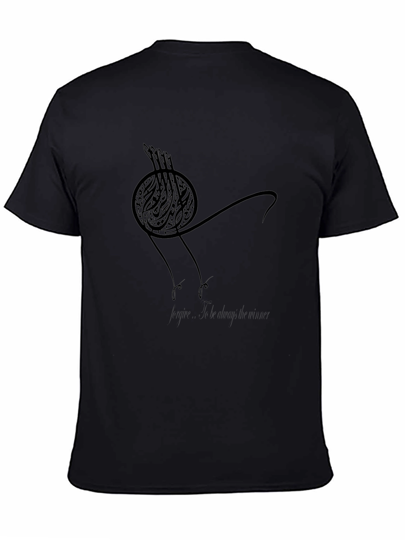 Abstract Graphic Tee - Mens Black T-Shirt
