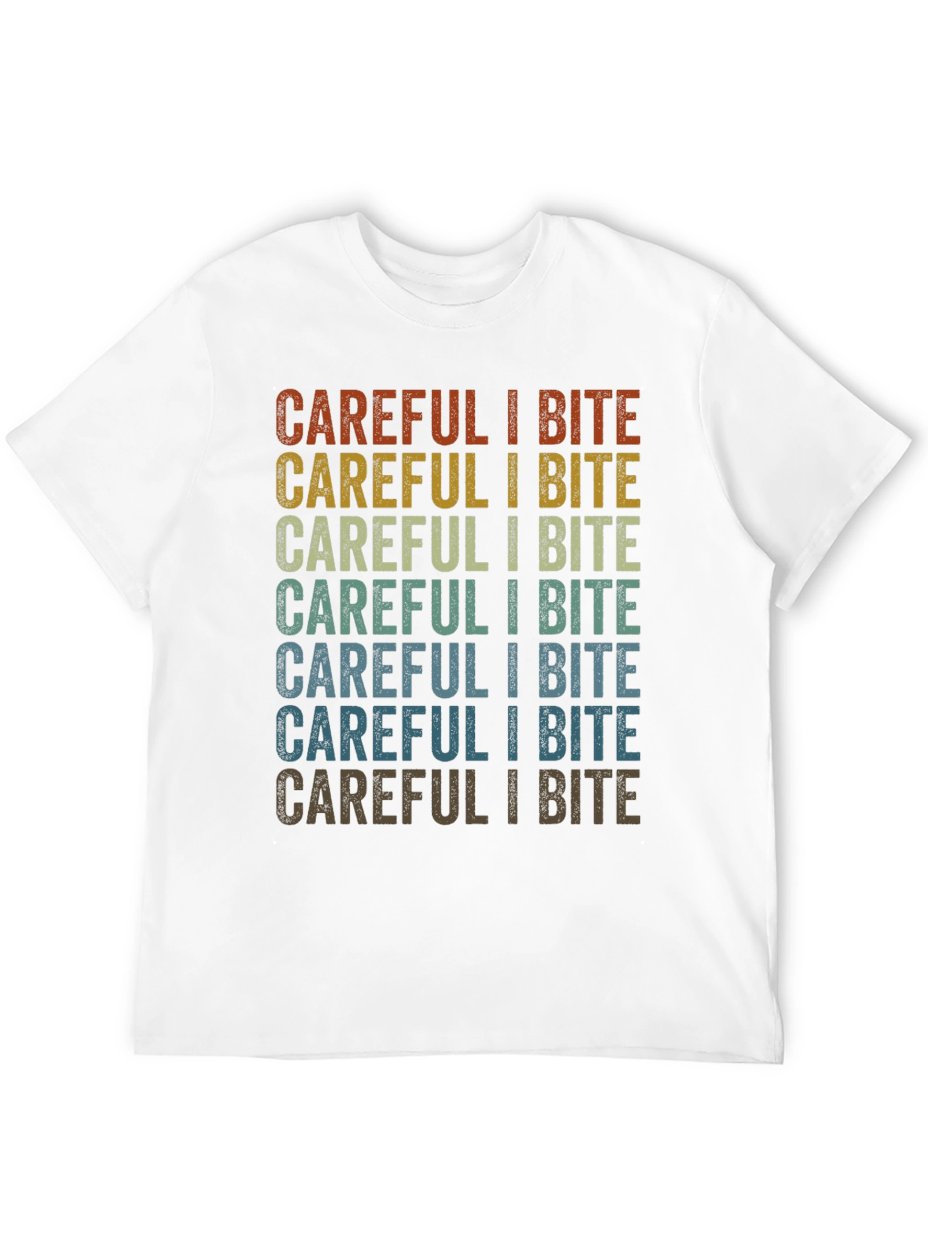Careful I Bite Graphic T-Shirt - Retro Style