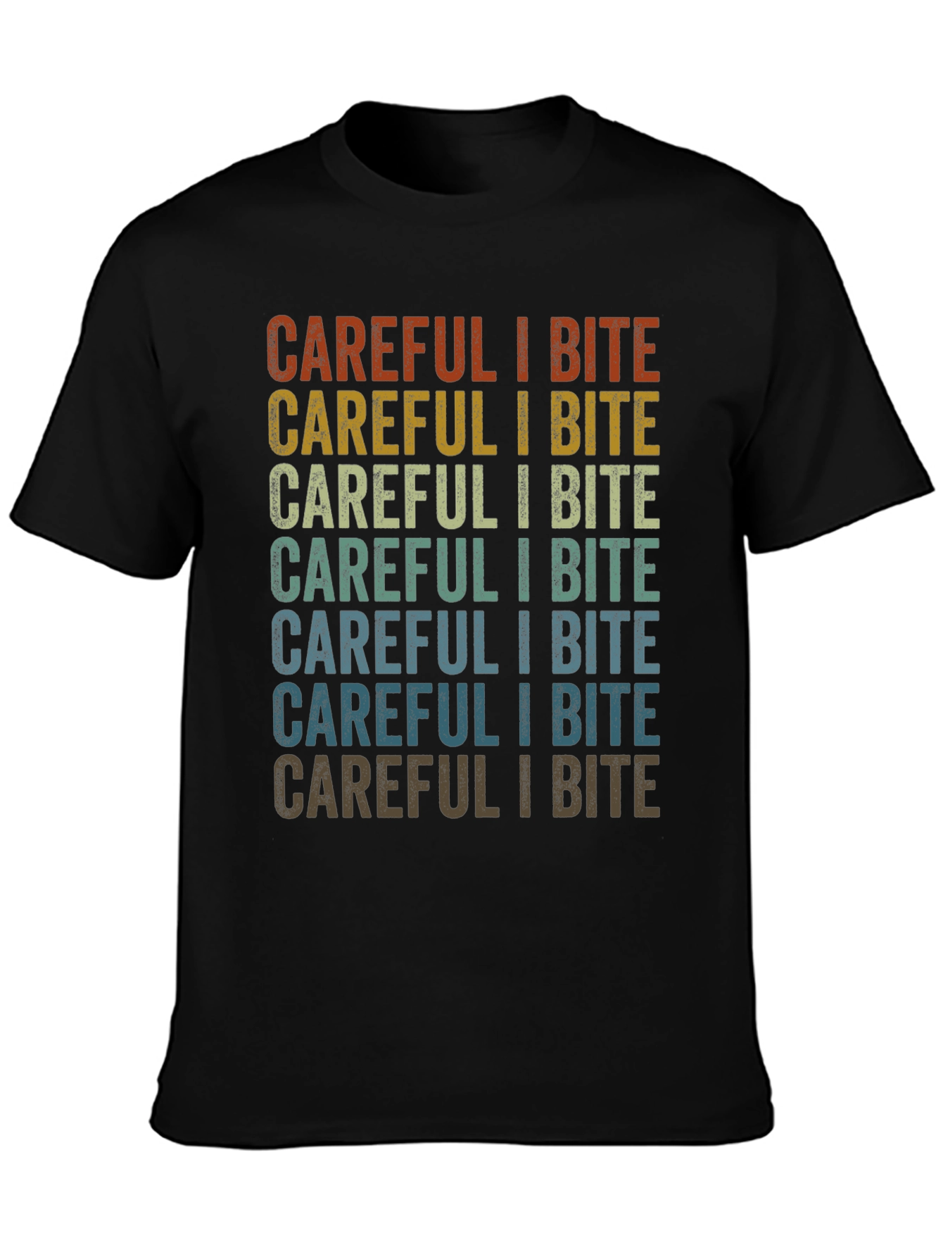 Careful I Bite Graphic T-Shirt - Retro Style