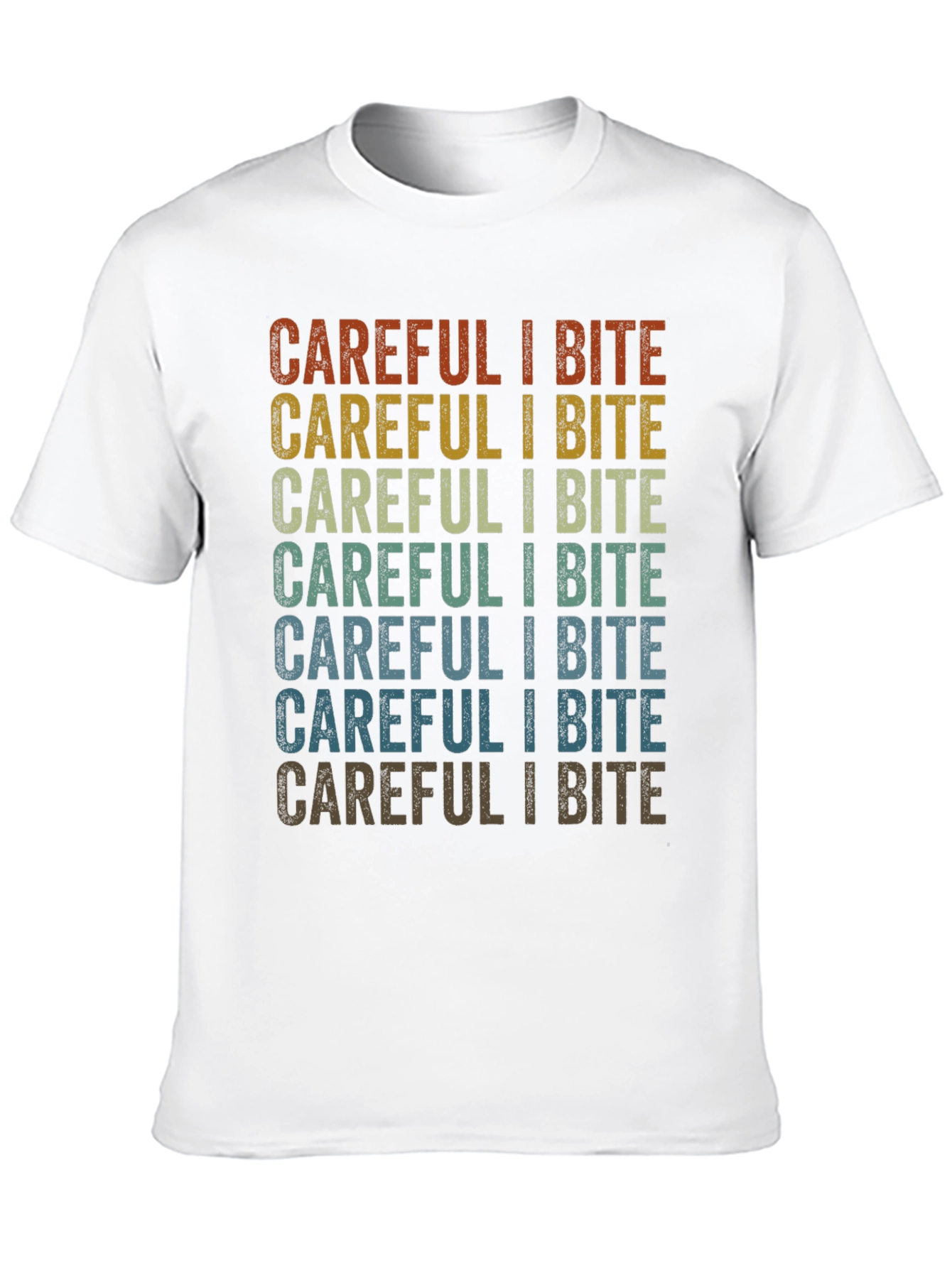 Careful I Bite Graphic T-Shirt - Retro Style