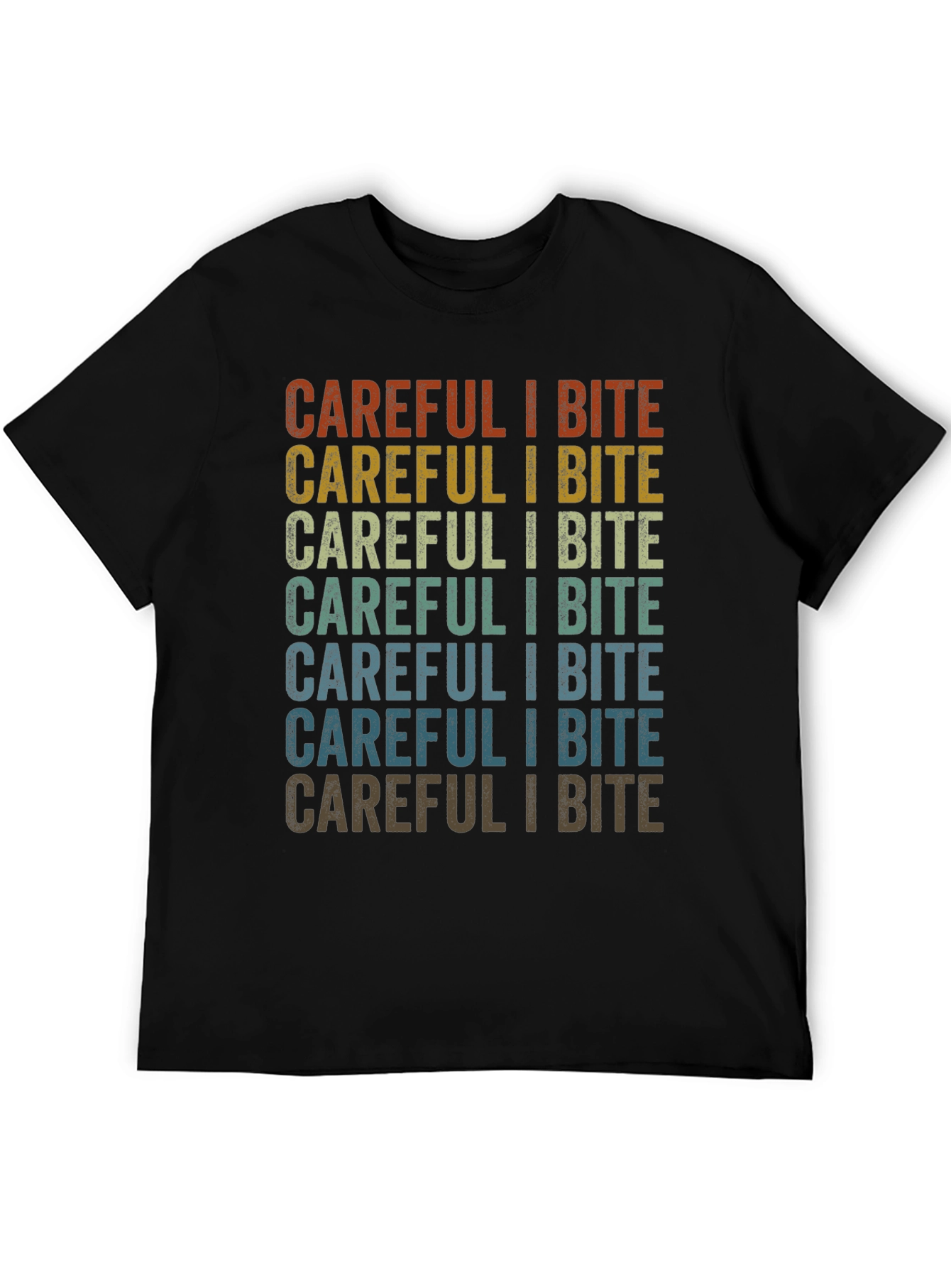 Careful I Bite Graphic T-Shirt - Retro Style