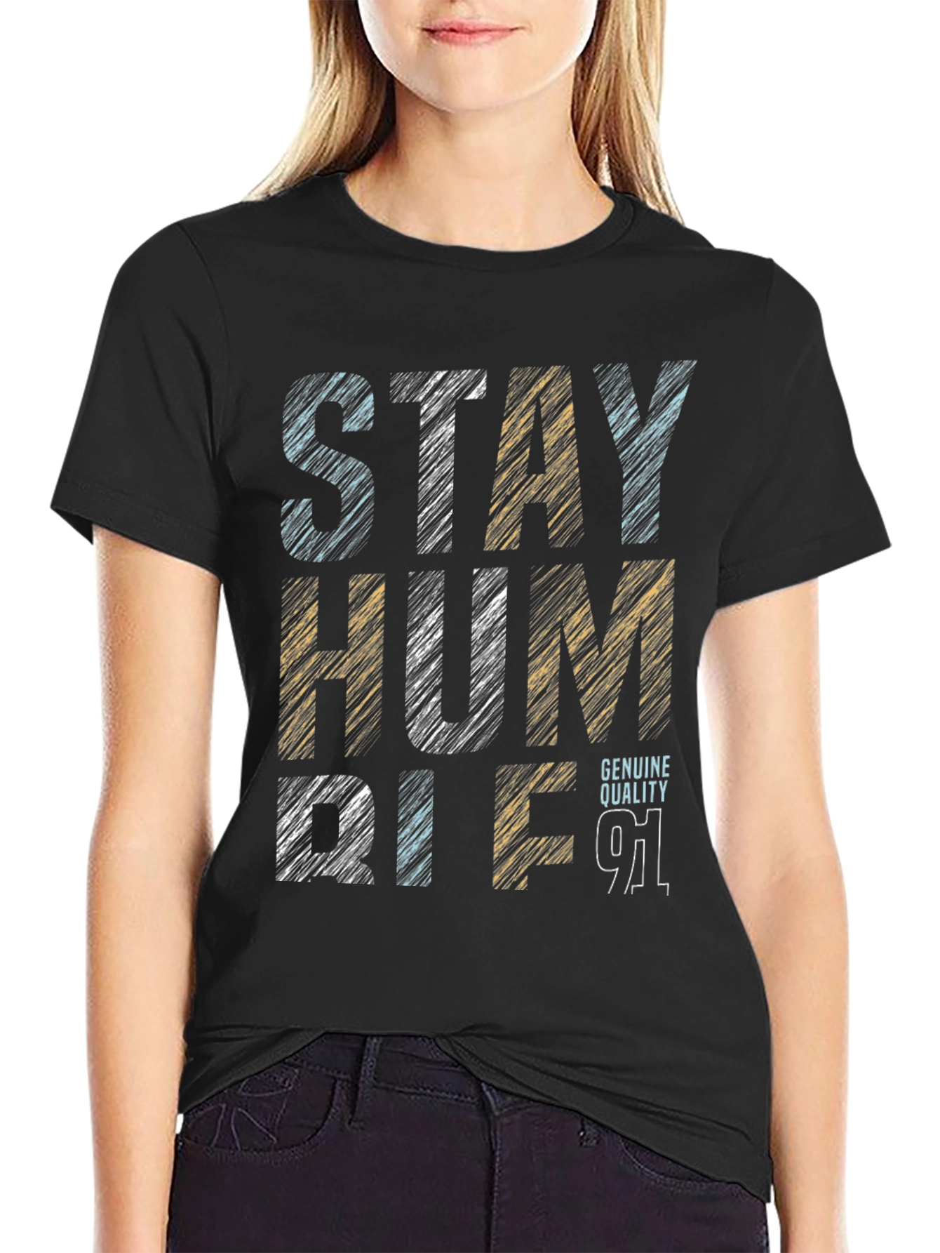 Stay Humble T-Shirt - Mens Black Graphic Tee
