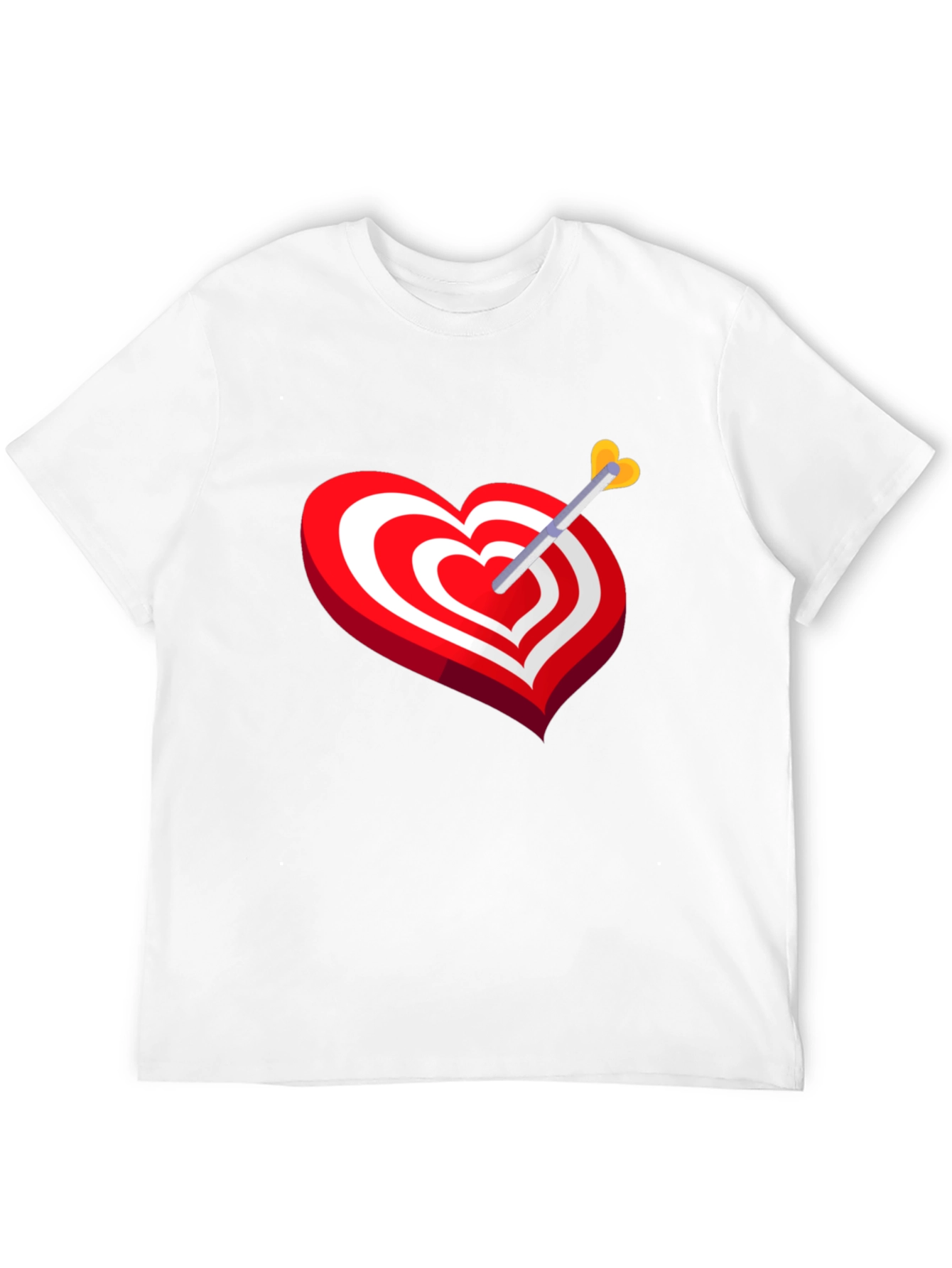 Heart Target Arrow T-Shirt - Cupids Mark