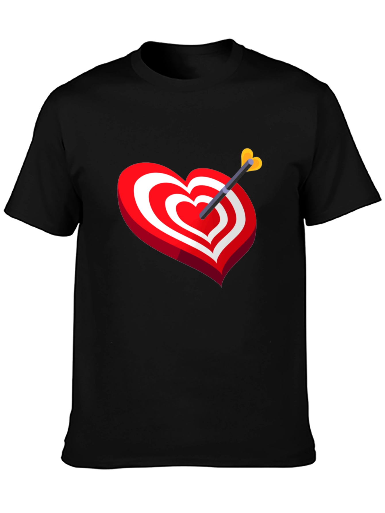 Heart Target Arrow T-Shirt - Cupids Mark