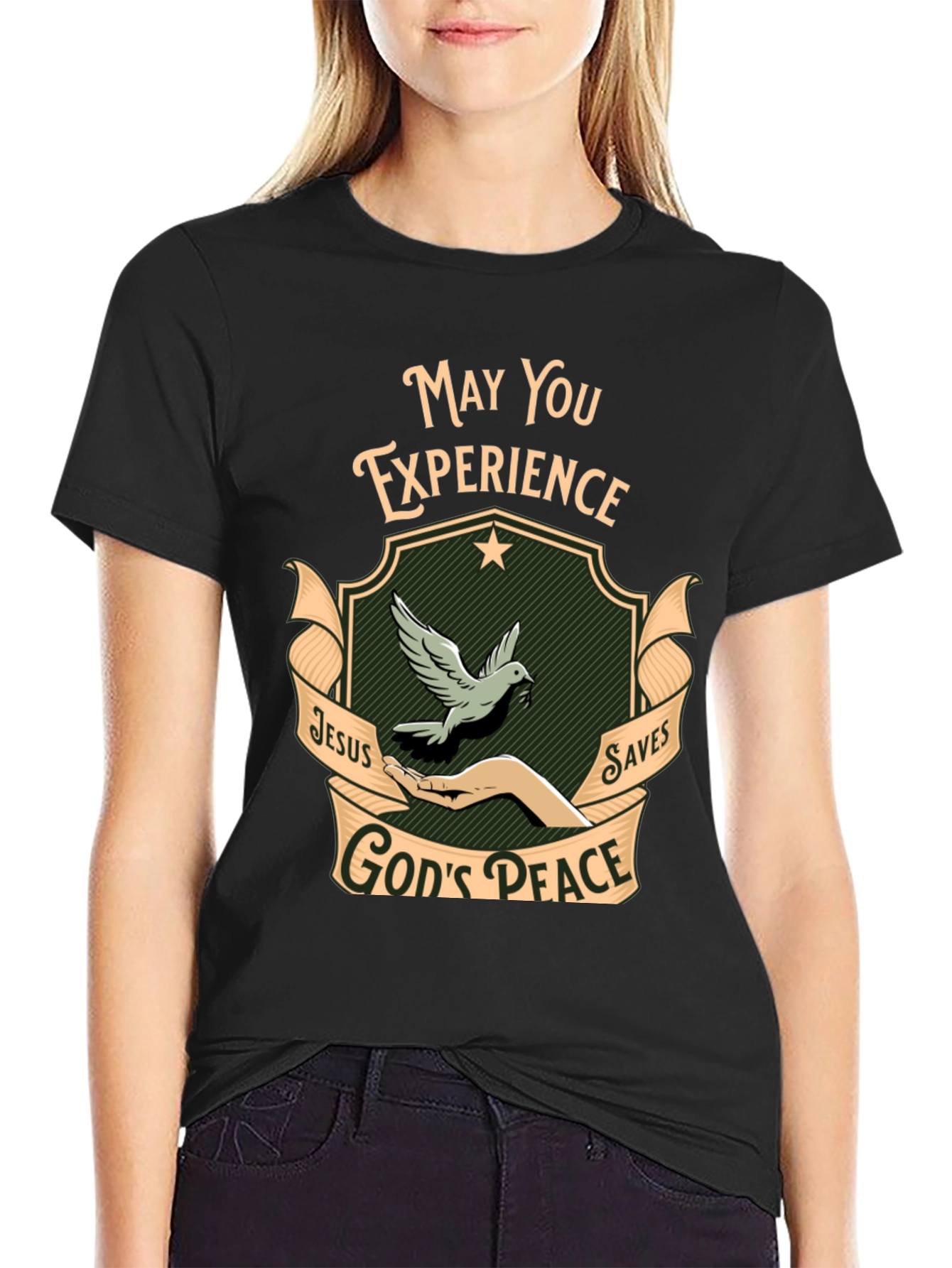 Experience Gods Peace Black T-Shirt