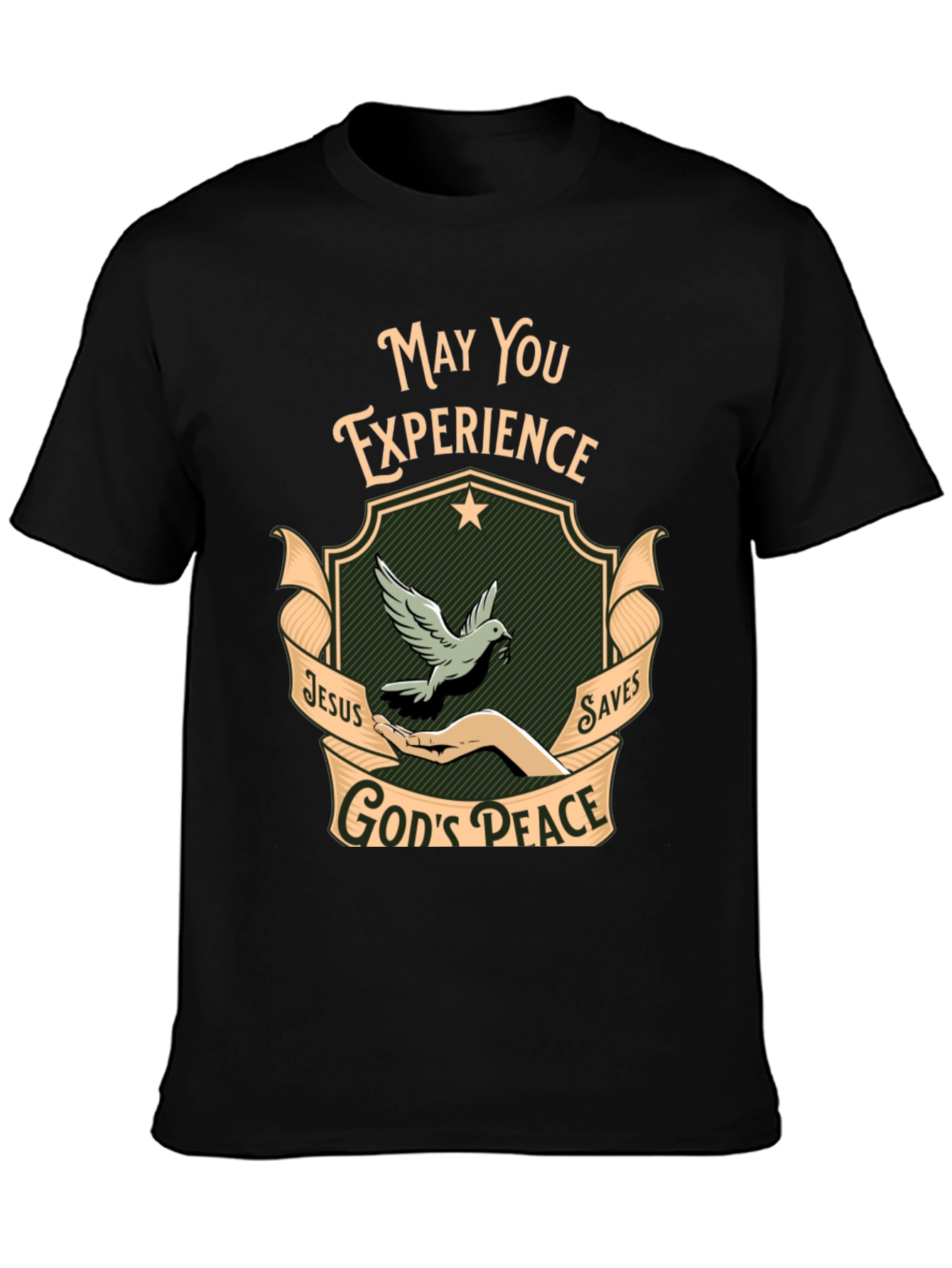 Experience Gods Peace Black T-Shirt