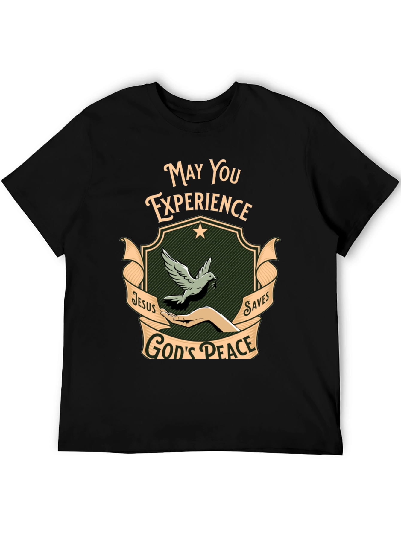 Experience Gods Peace Black T-Shirt