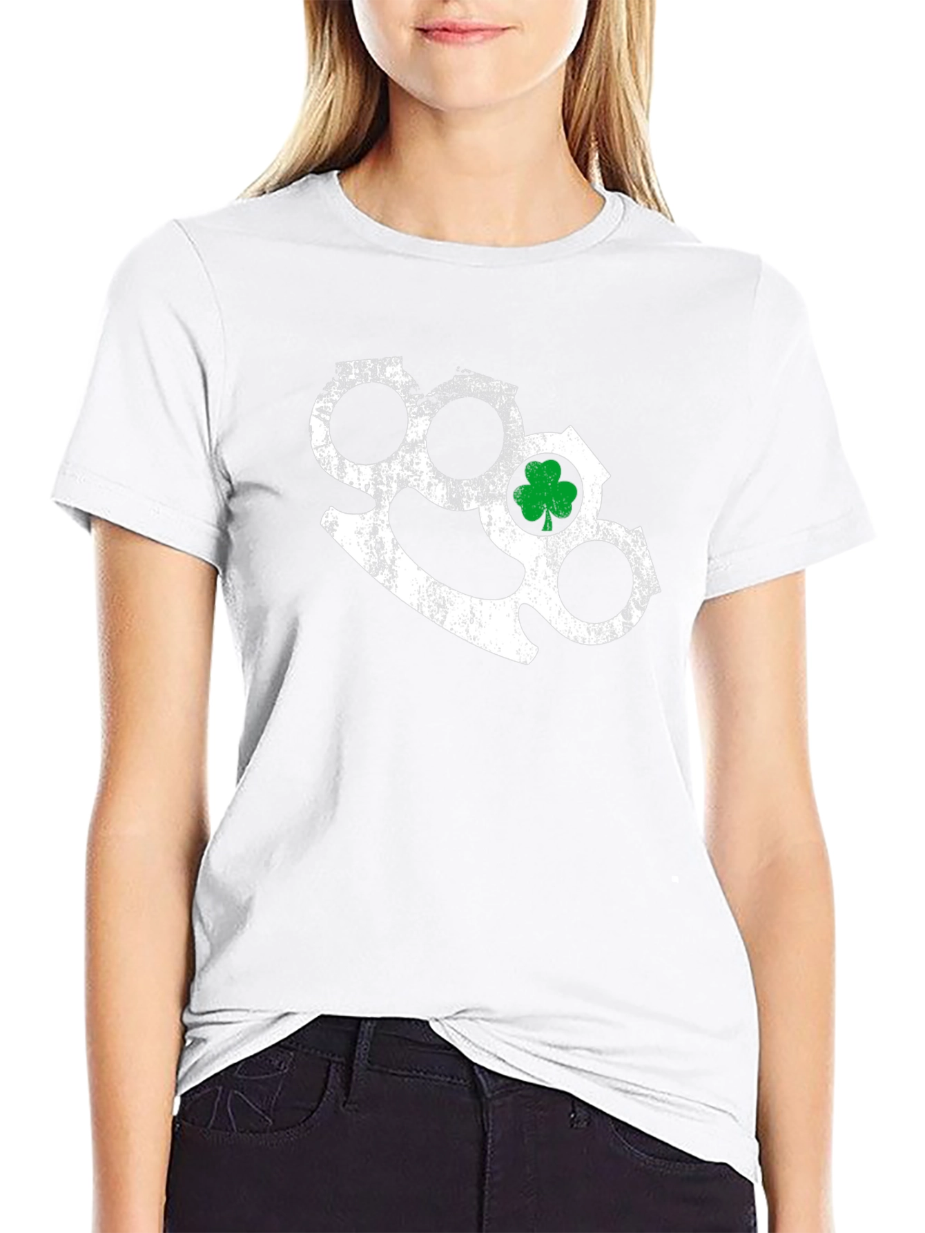 Shamrock Knuckle Black Tee